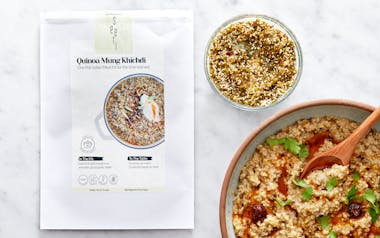Quinoa Mung Khichdi Vegan (Instant Pot & Stovetop)