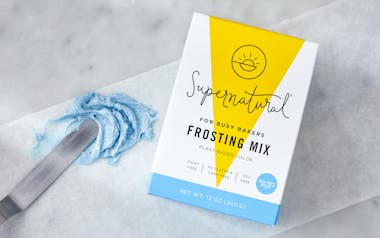 Colorful Blue Frosting Mix