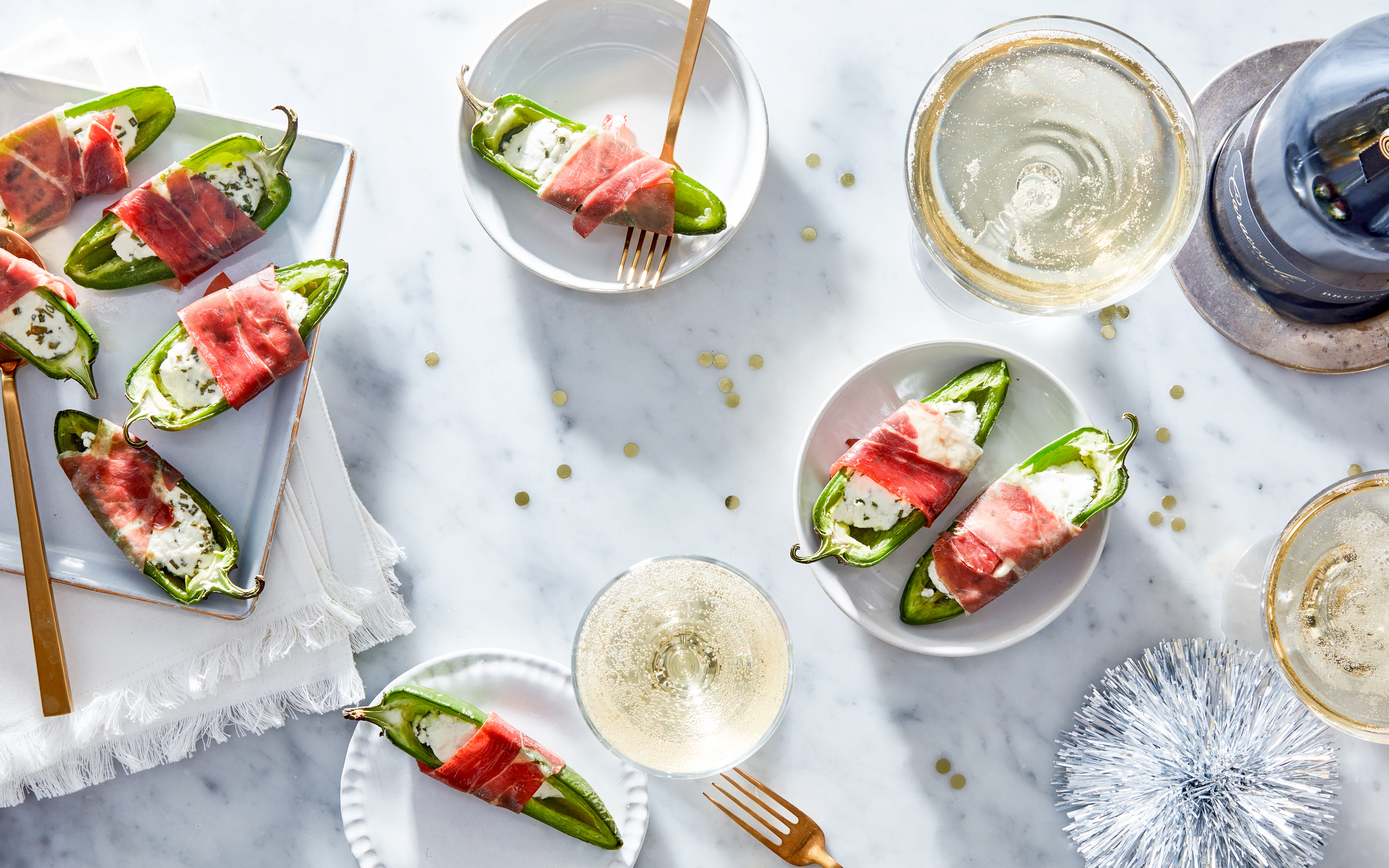 Jalapeño Poppers with Herbed Goat Cheese & Prosciutto Kit 6 servings