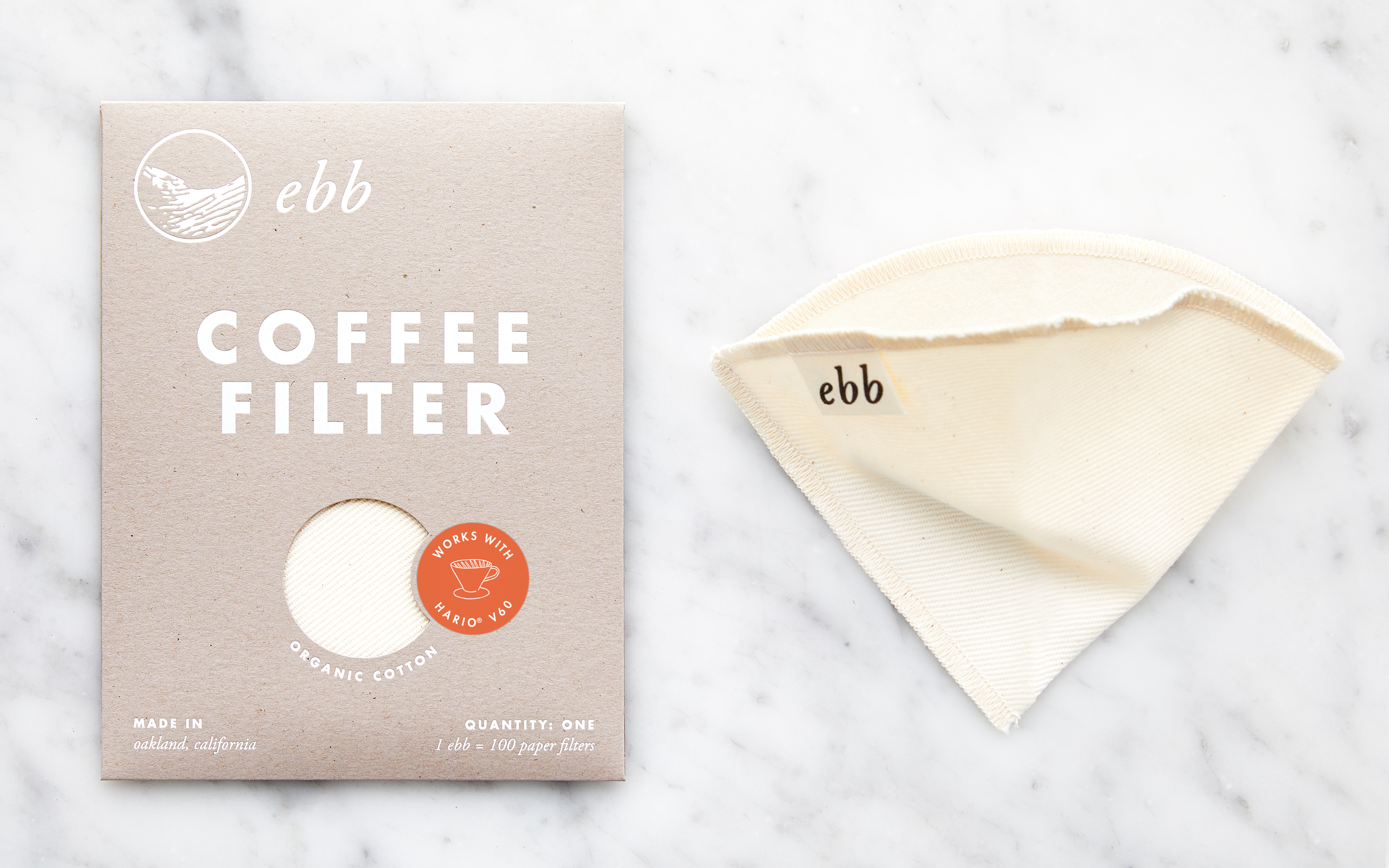 Reusable V60 Coffee Filter Ebb Filter SF Bay Good Eggs