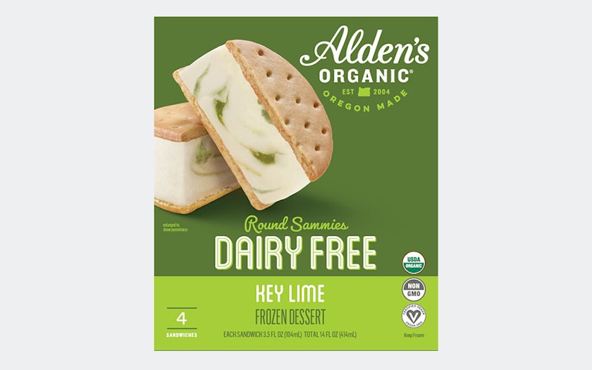 Dairy Free Key Lime Round Sammies | 4 count | Alden's Organic | Good Eggs