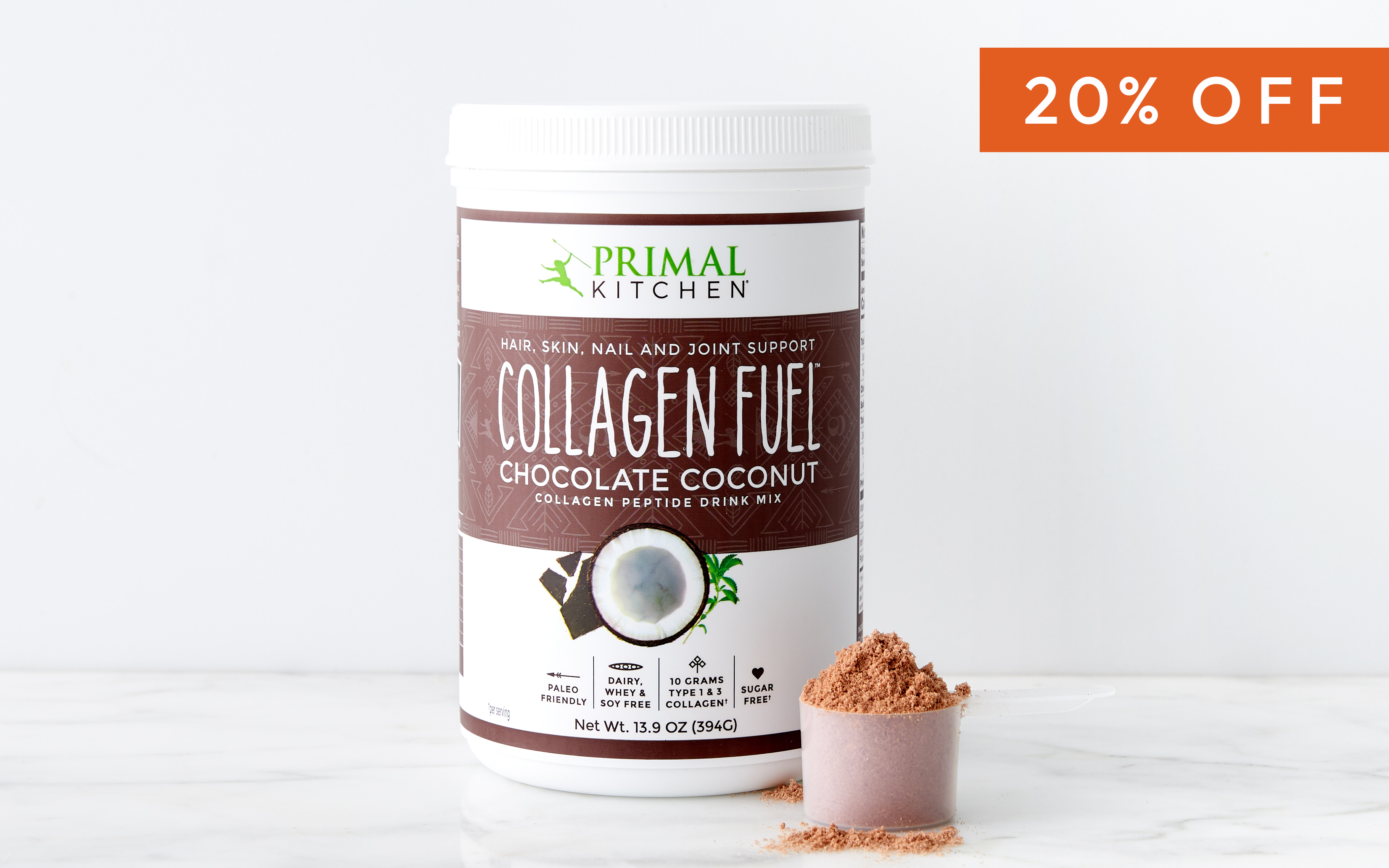 Chocolate Coconut Collagen Fuel Canister 13 9 Oz Primal Kitchen   624ad583 6bd2 4248 9c9d 11e60dd45968 