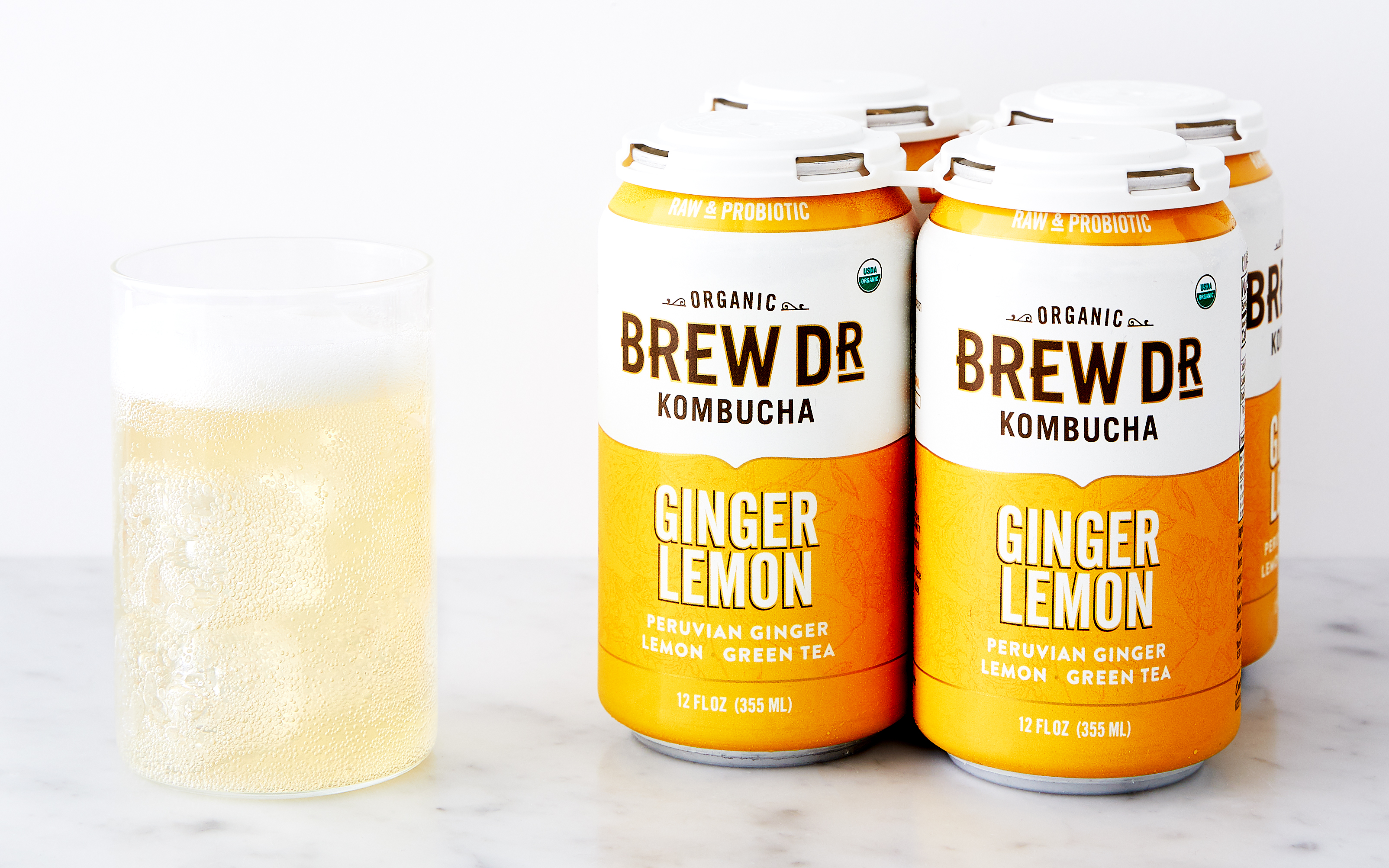 Organic Ginger Lemon Kombucha Brew Dr. Kombucha SF Bay Good Eggs