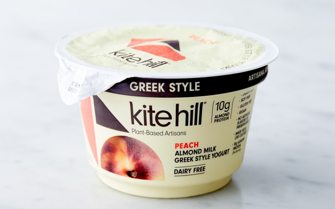 Peach GreekStyle Almond Milk Yogurt 5.3 oz Kite Hill Good Eggs