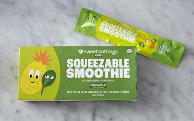 Pineapple with Spinach Kids Squeezable Smoothies