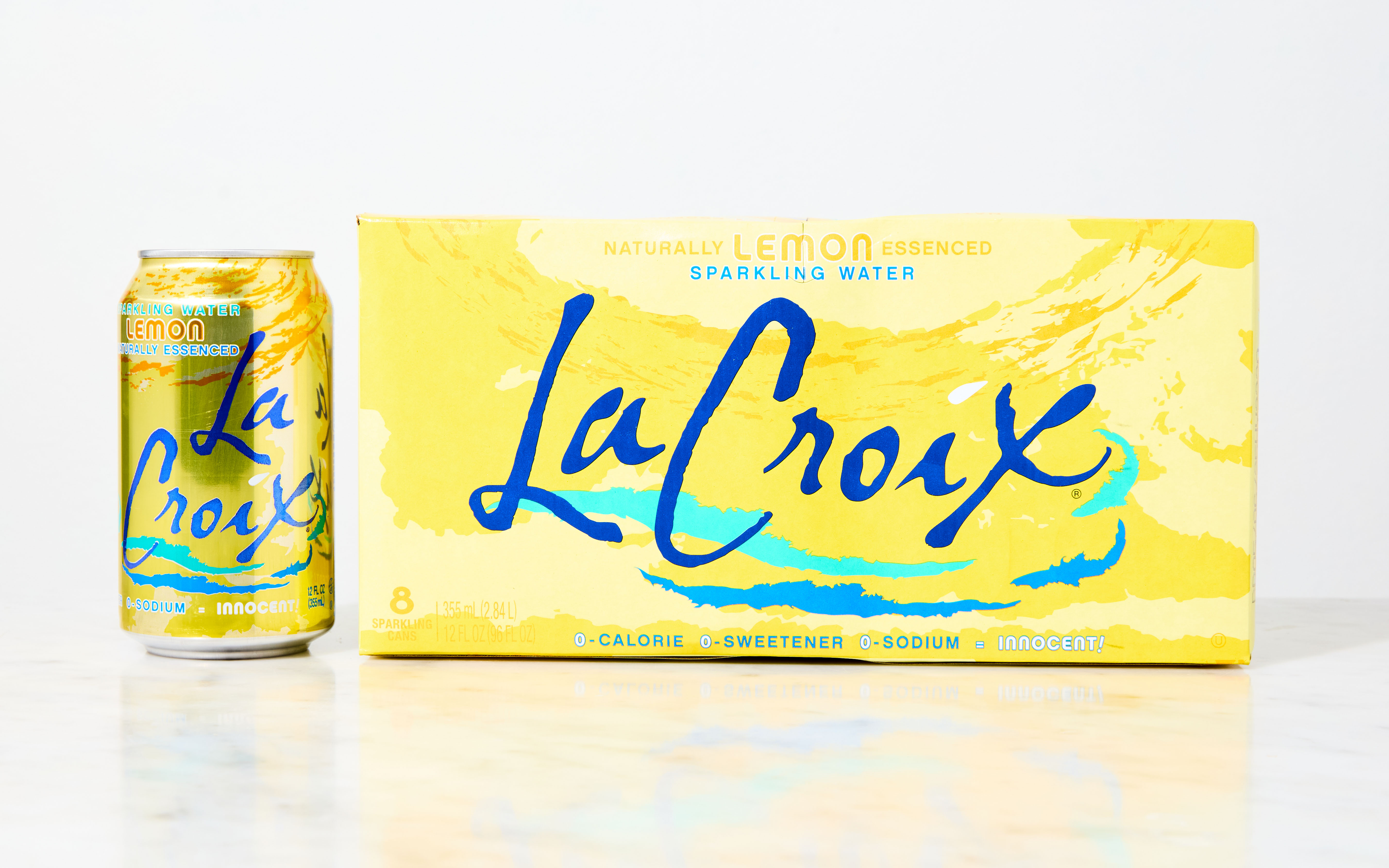 Lemon Sparkling Water 8pack 8 count La Croix Good Eggs