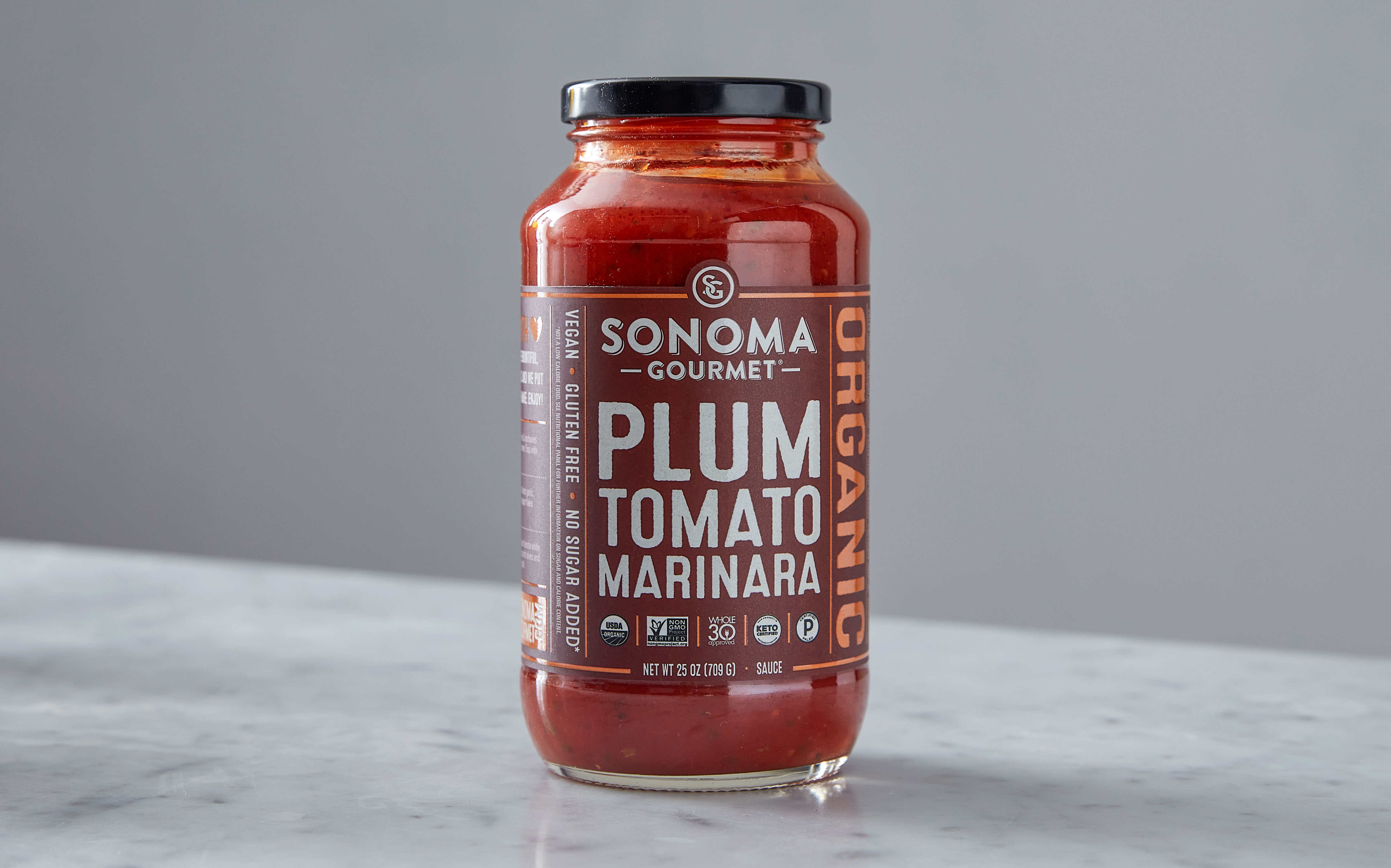 Organic Plum Tomato Marinara Sauce 25 oz Sonoma Gourmet Good Eggs