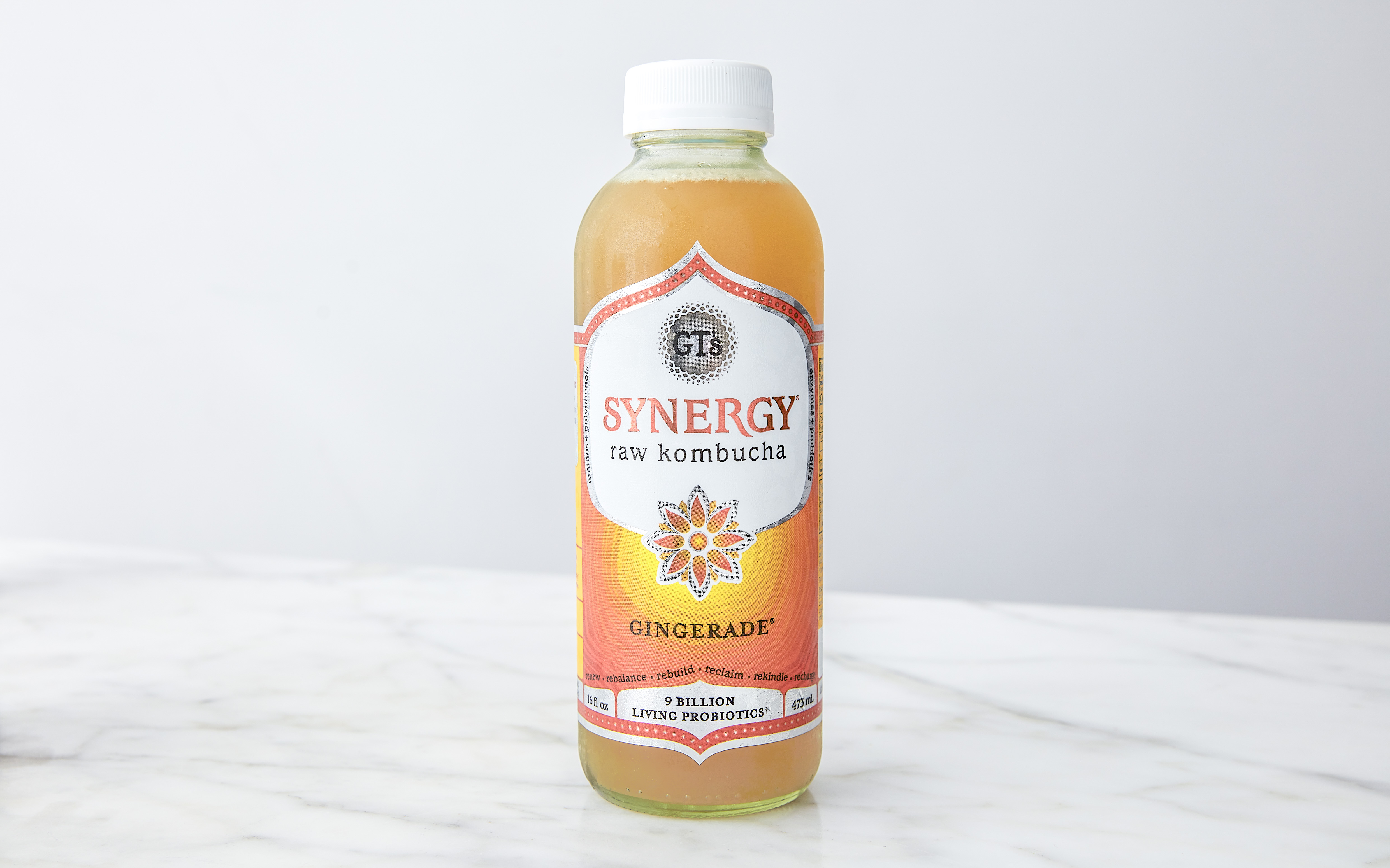 Organic Synergy Kombucha Gingerade 16oz 16 oz GT s Living