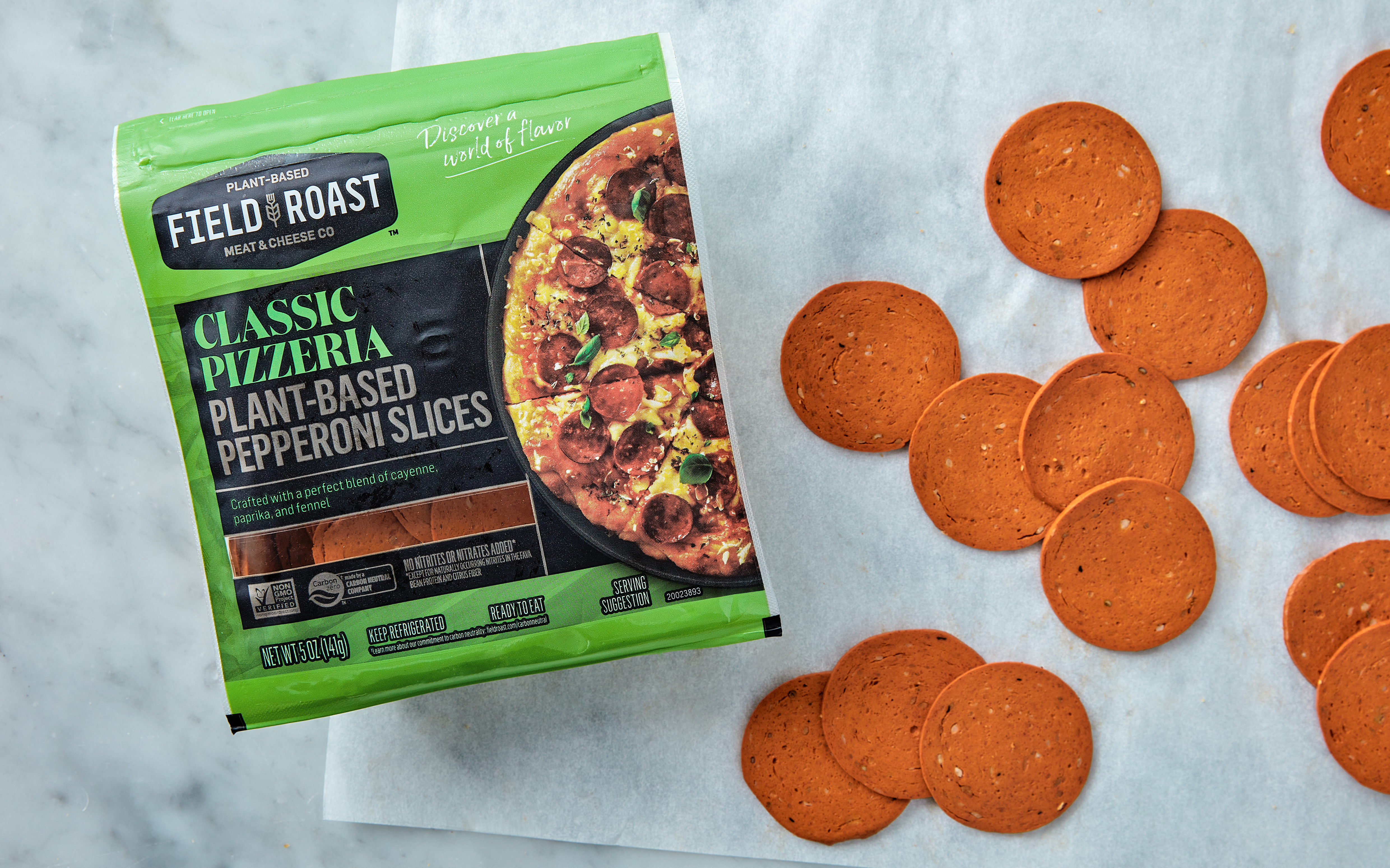 PlantBased Pepperoni Slices 5 oz Field Roast Good Eggs