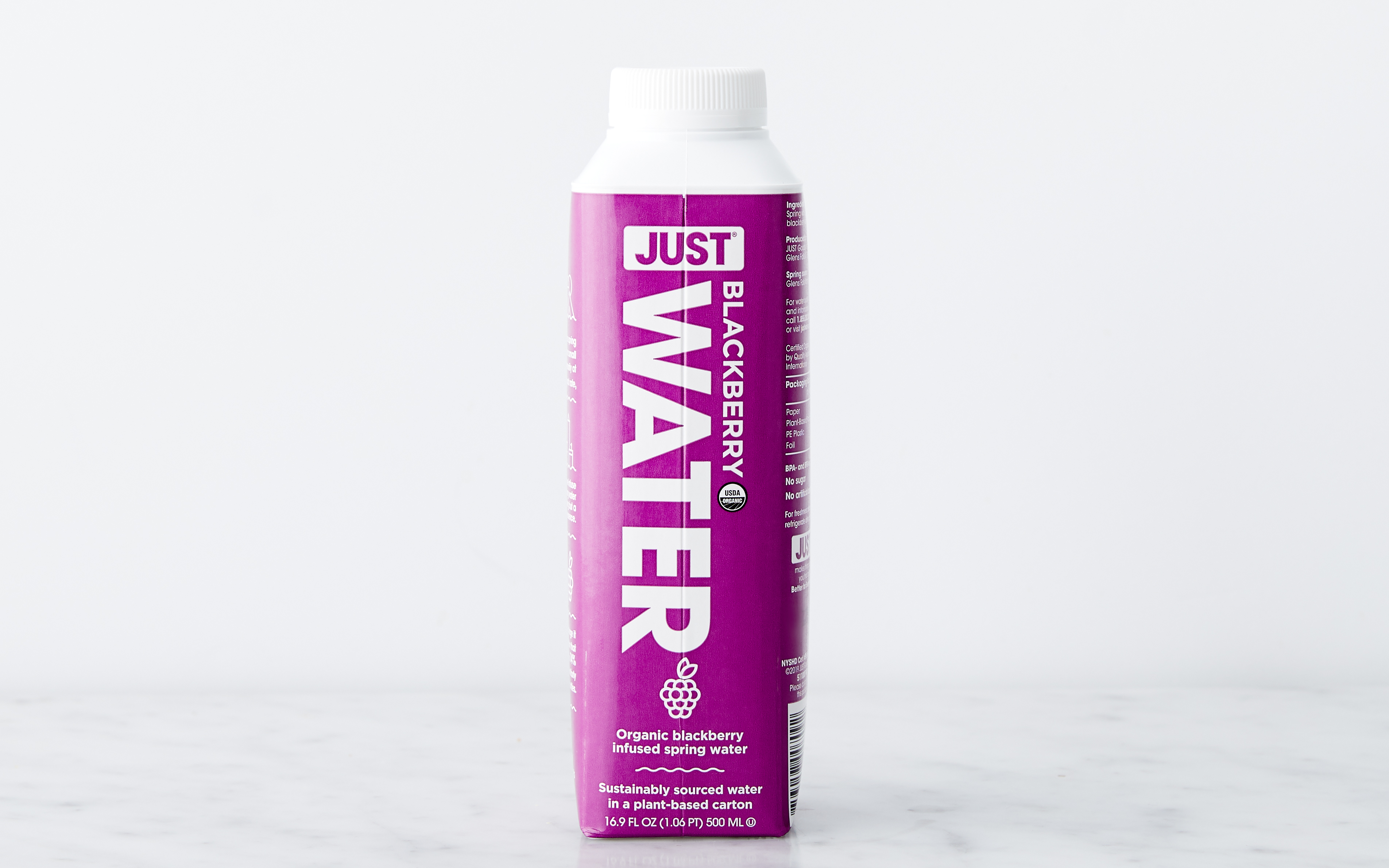Organic Blackberry Infused Spring Water JUST Water SF Bay Good Eggs