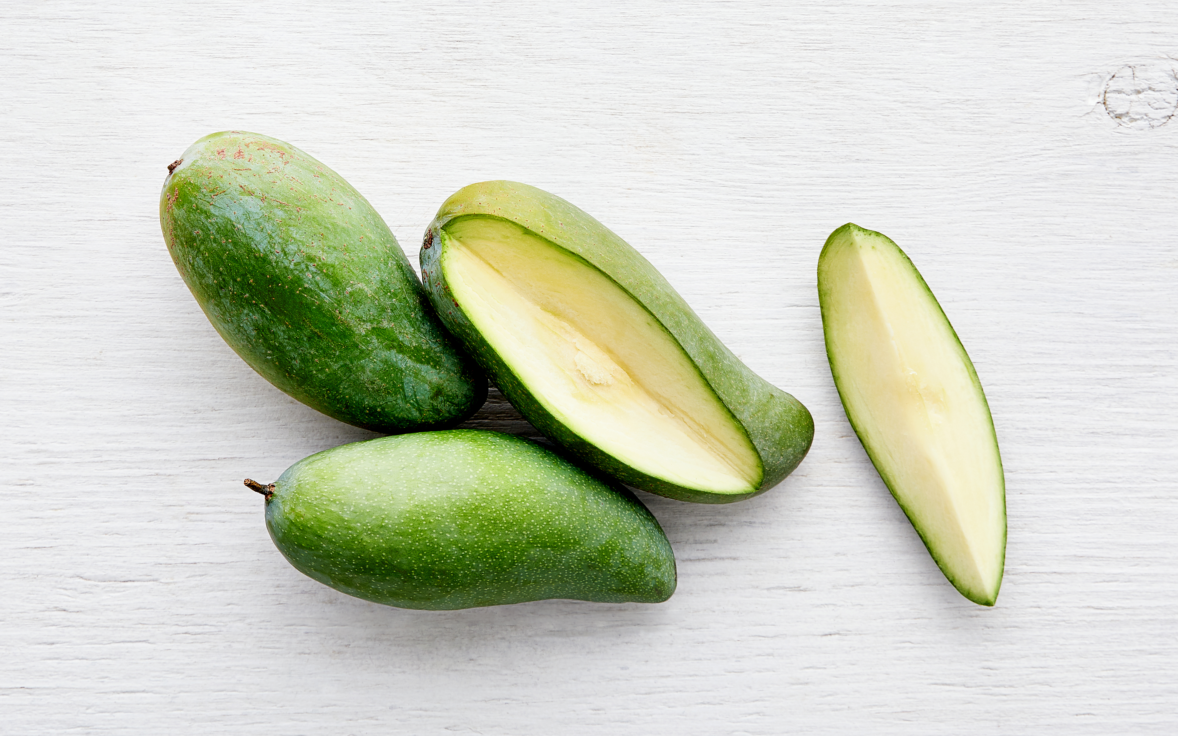 Organic Green Thai Mangoes (Mexico) Crespo Organic Mangoes SF Bay