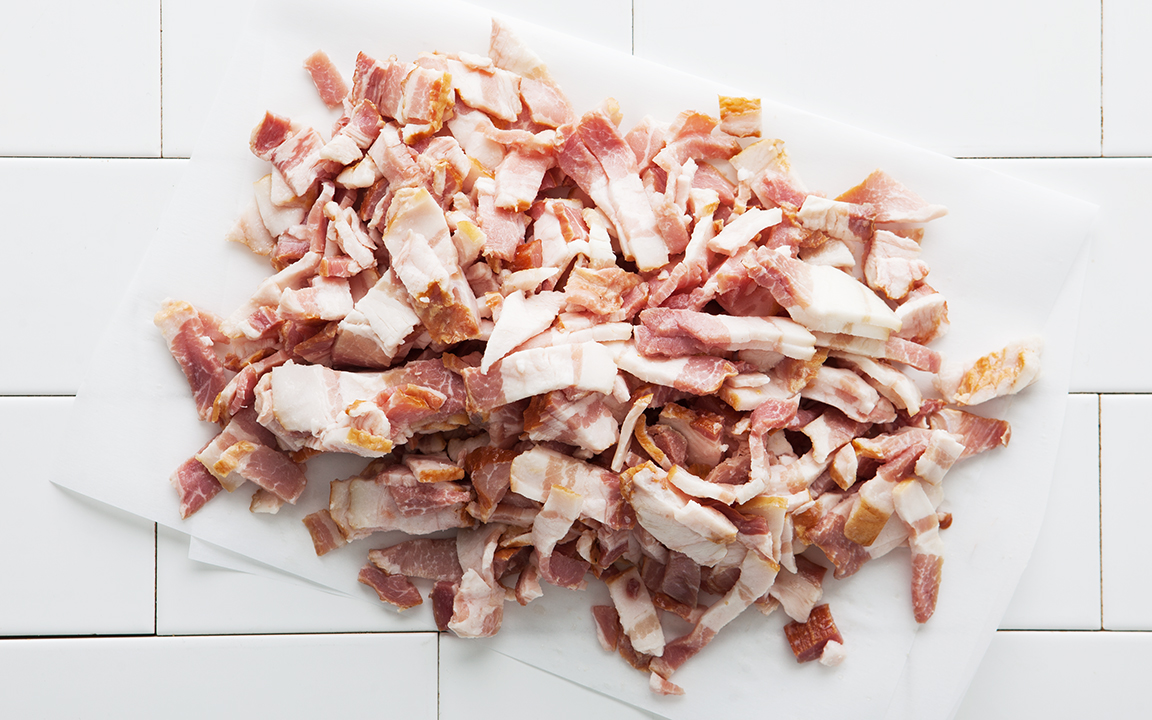 Pastured Uncured Bacon Ends and Pieces (Frozen) 1 lb Rancho Llano