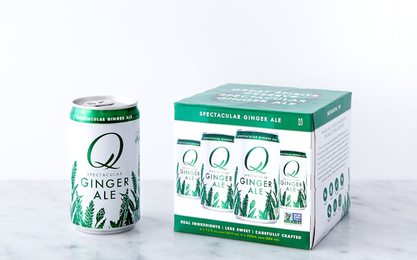 Q Ginger Ale, Spectacular - 4 pack, 7.5 fl oz cans