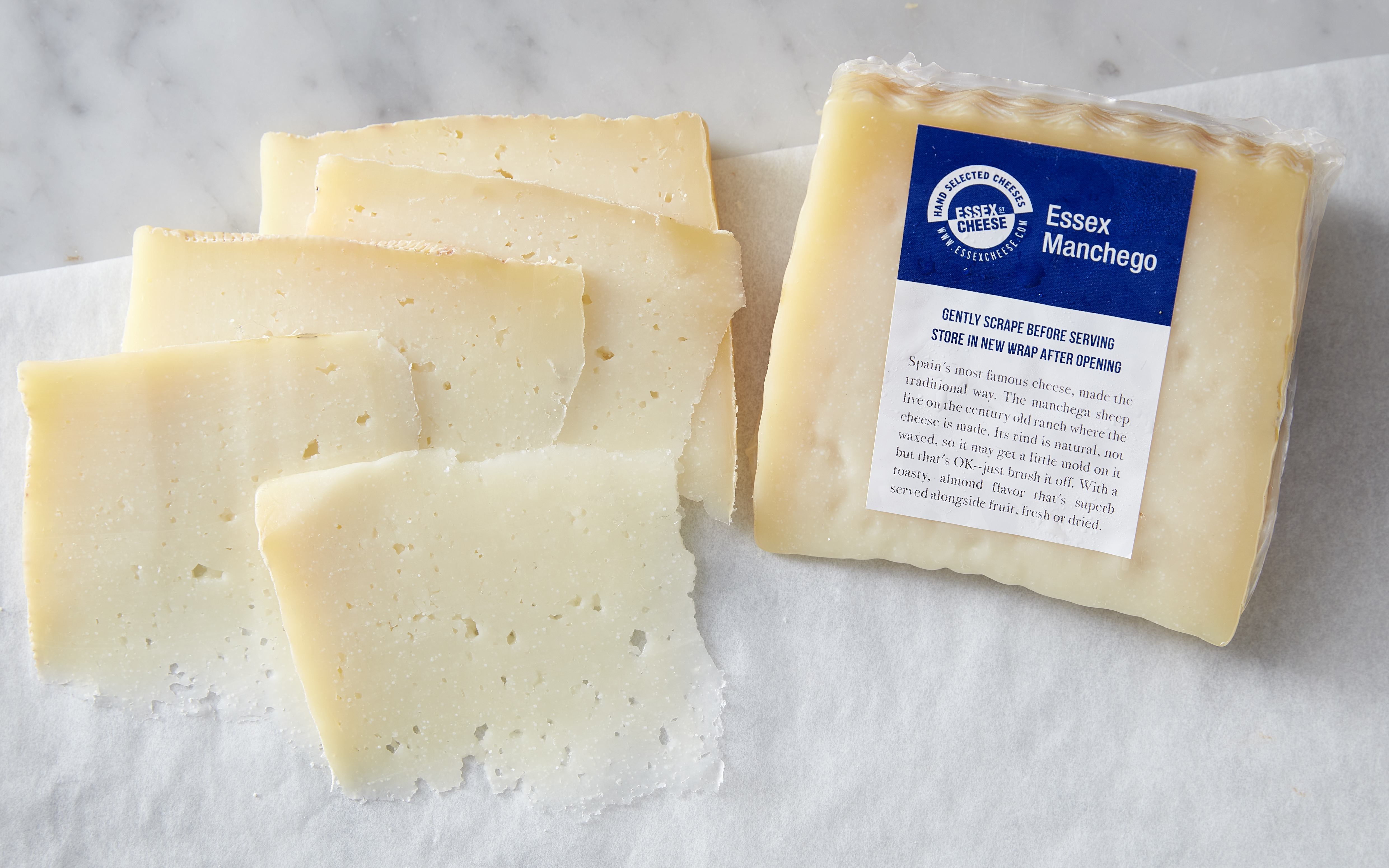 Essex Manchego Wedge 8 oz Essex Street Cheese Good Eggs