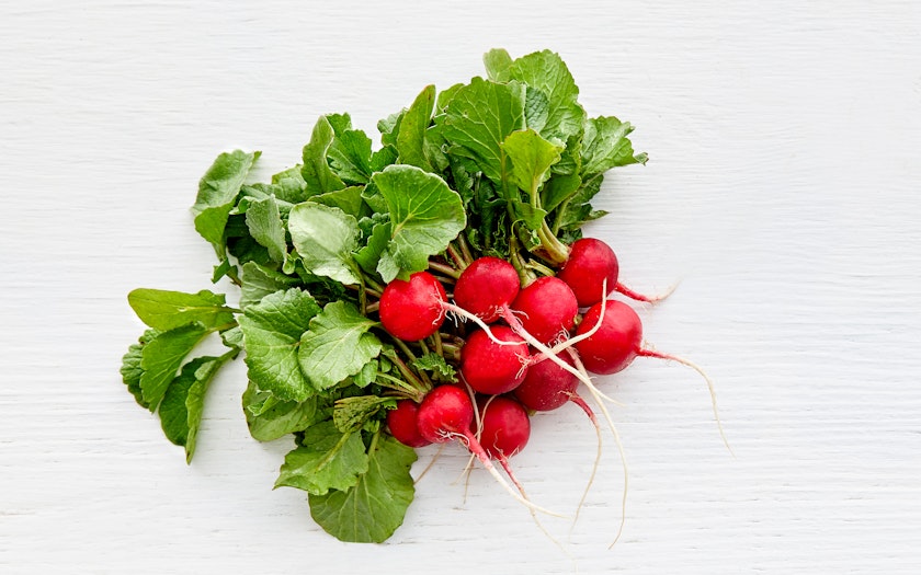 Organic Bunched Red Radishes, 1 bunch, Coke Farms