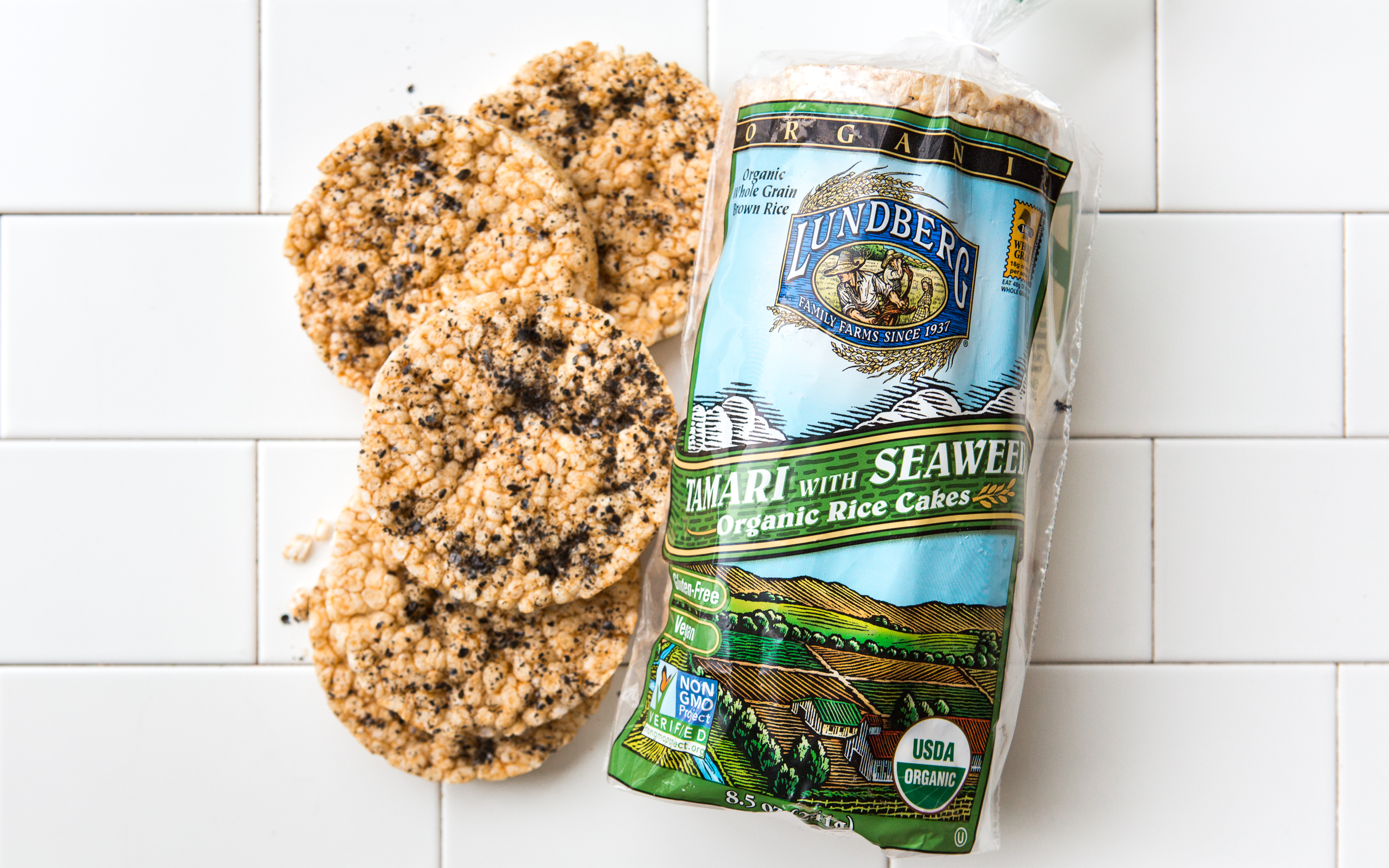 Organic Tamari with Seaweed Rice Cakes 8.5 oz Lundberg Family Farm