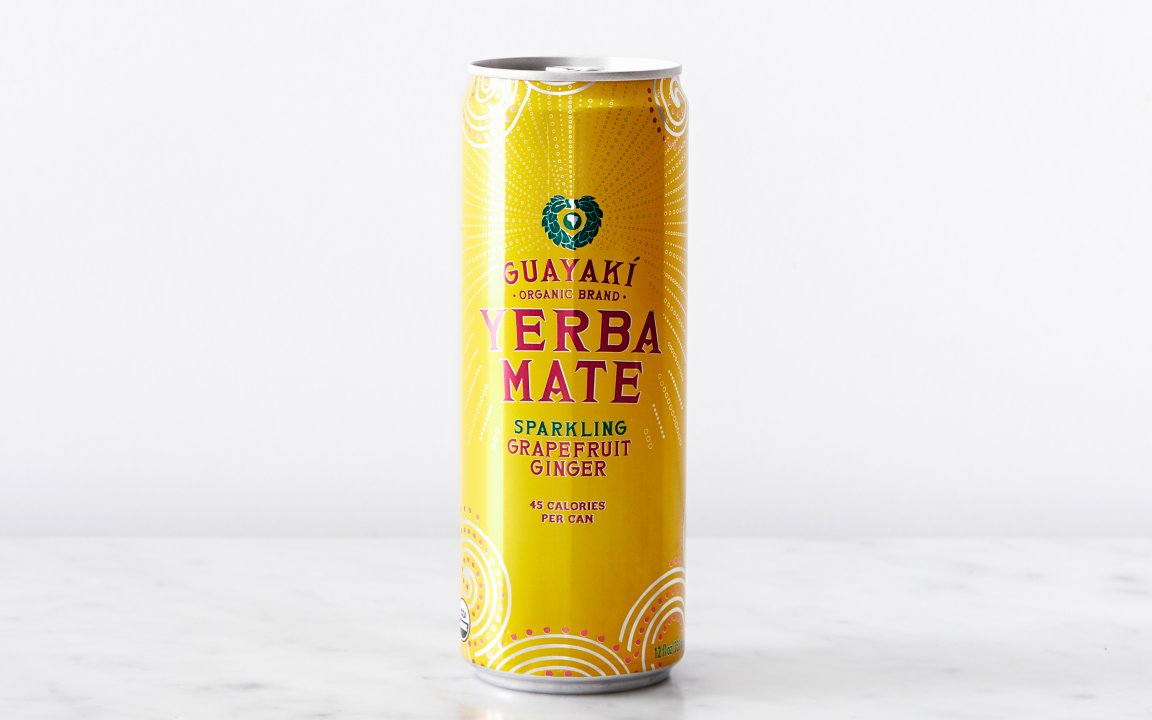 Organic Grapefruit Ginger Sparkling Yerba Mate 12 fl oz Guayaki
