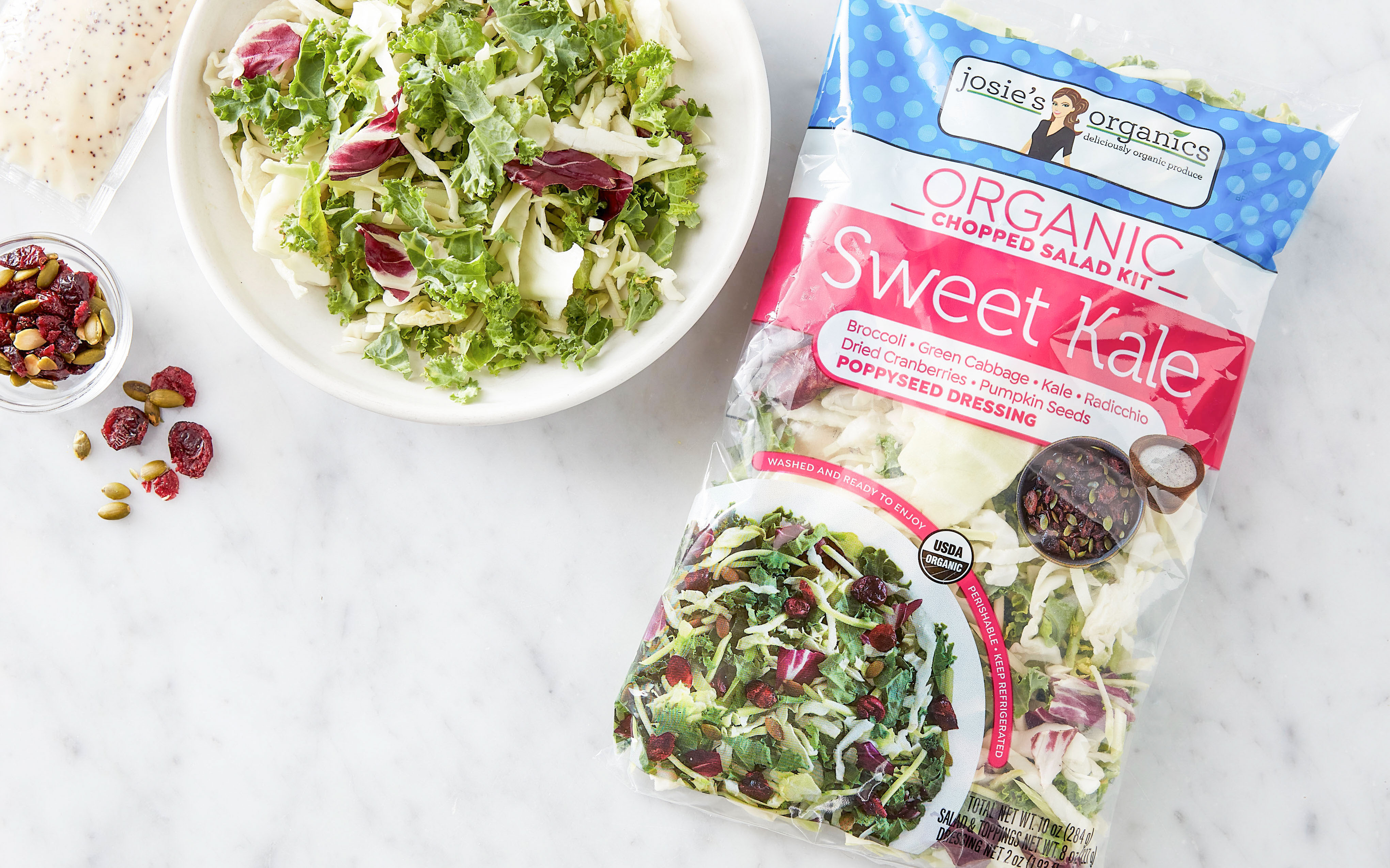 Organic Sweet Kale Chopped Salad Kit 10 oz Josie's Organics Good Eggs