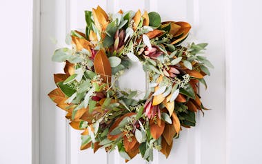 Wreath (Safari Sunset, Magnolia, Eucalyptus)