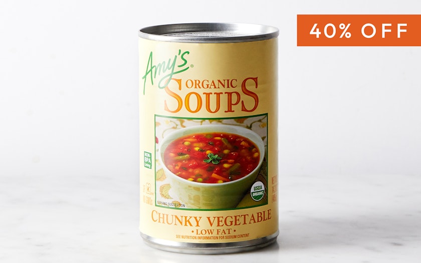 Organic Low Fat Chunky Vegetable Soup, 14.5 oz, Amy's Kitchen