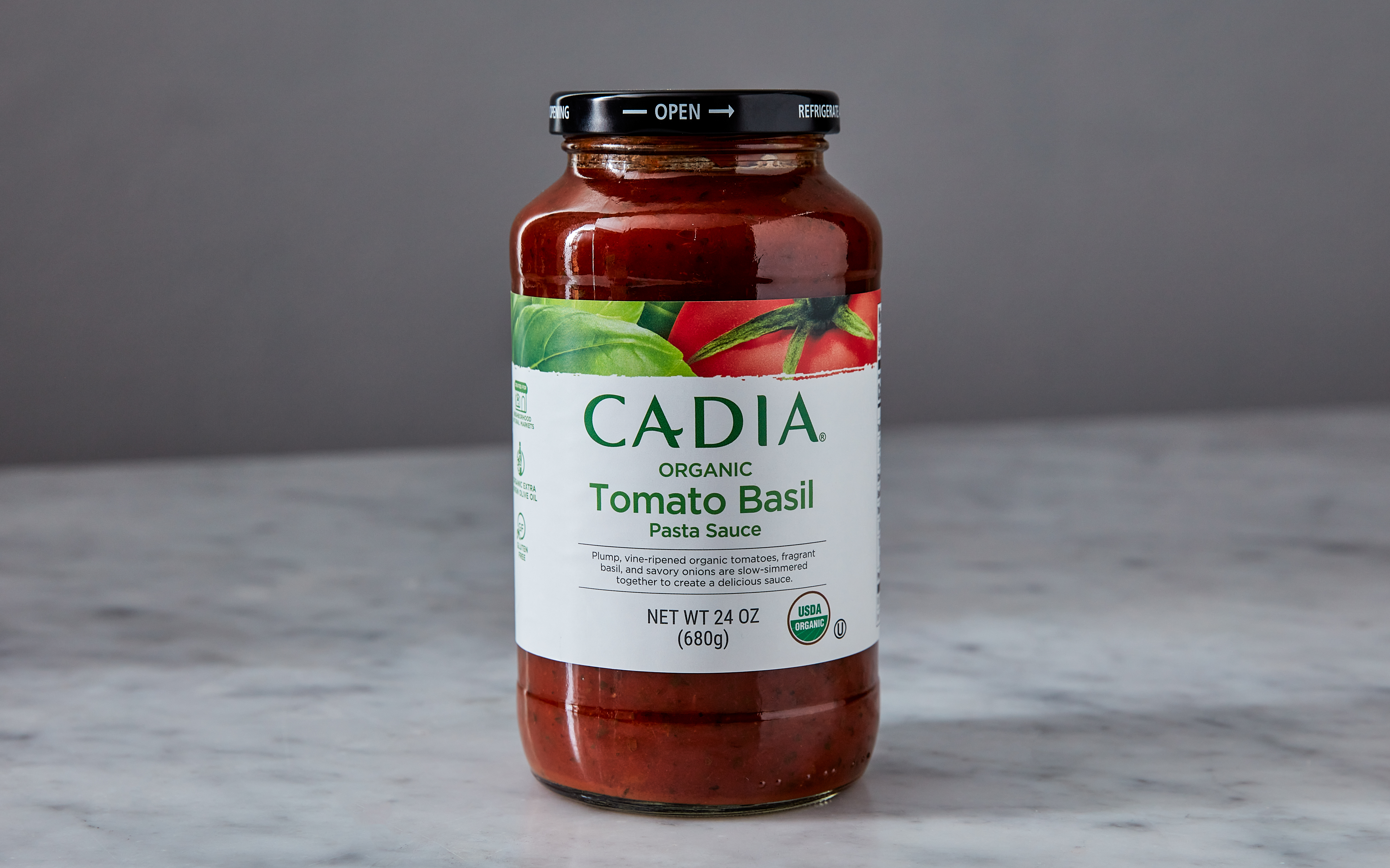 Organic Tomato Basil Pasta Sauce 24 oz Cadia Good Eggs