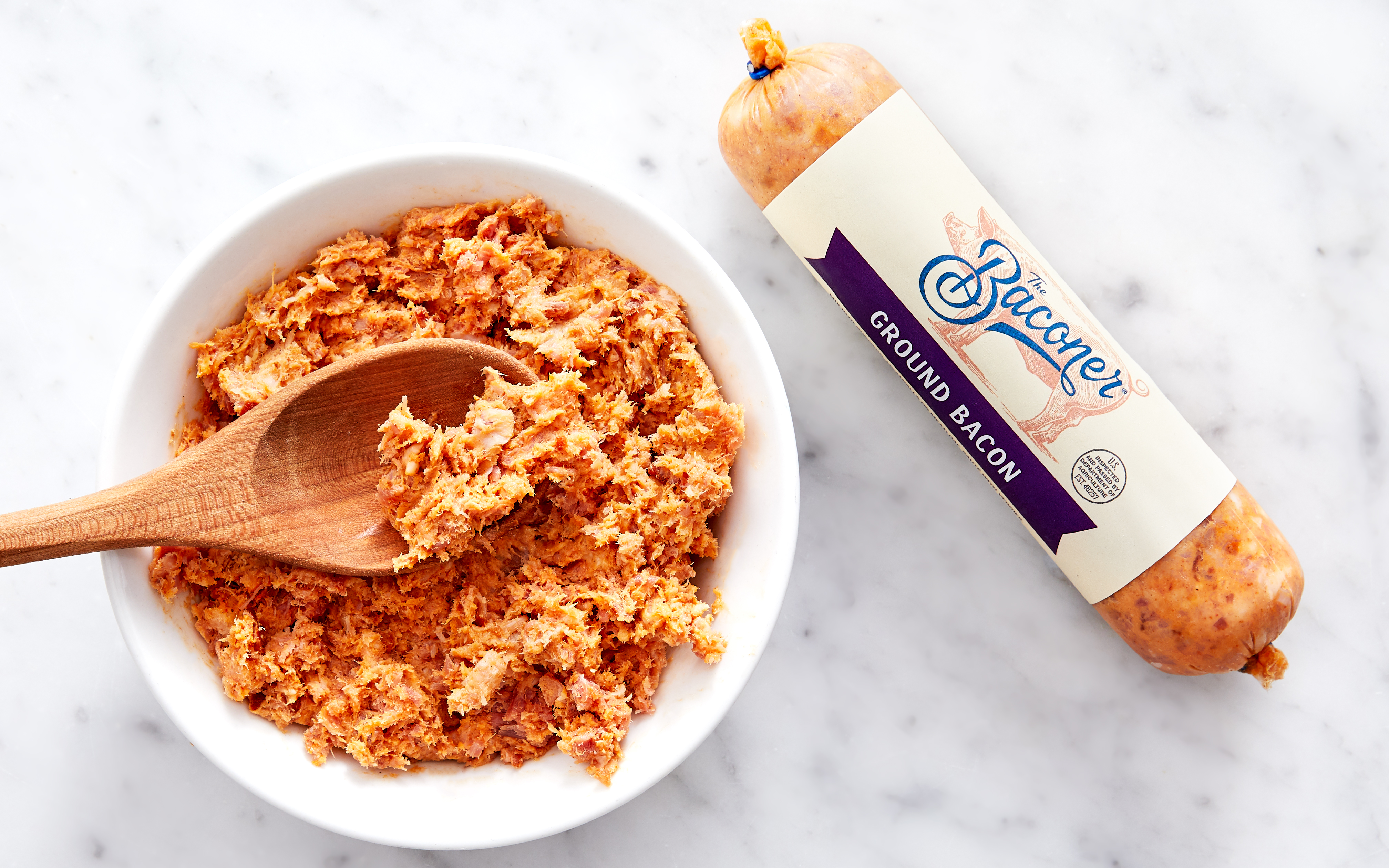 Ground Smoky Paprika Bacon (Frozen) 8 oz The Baconer Good Eggs