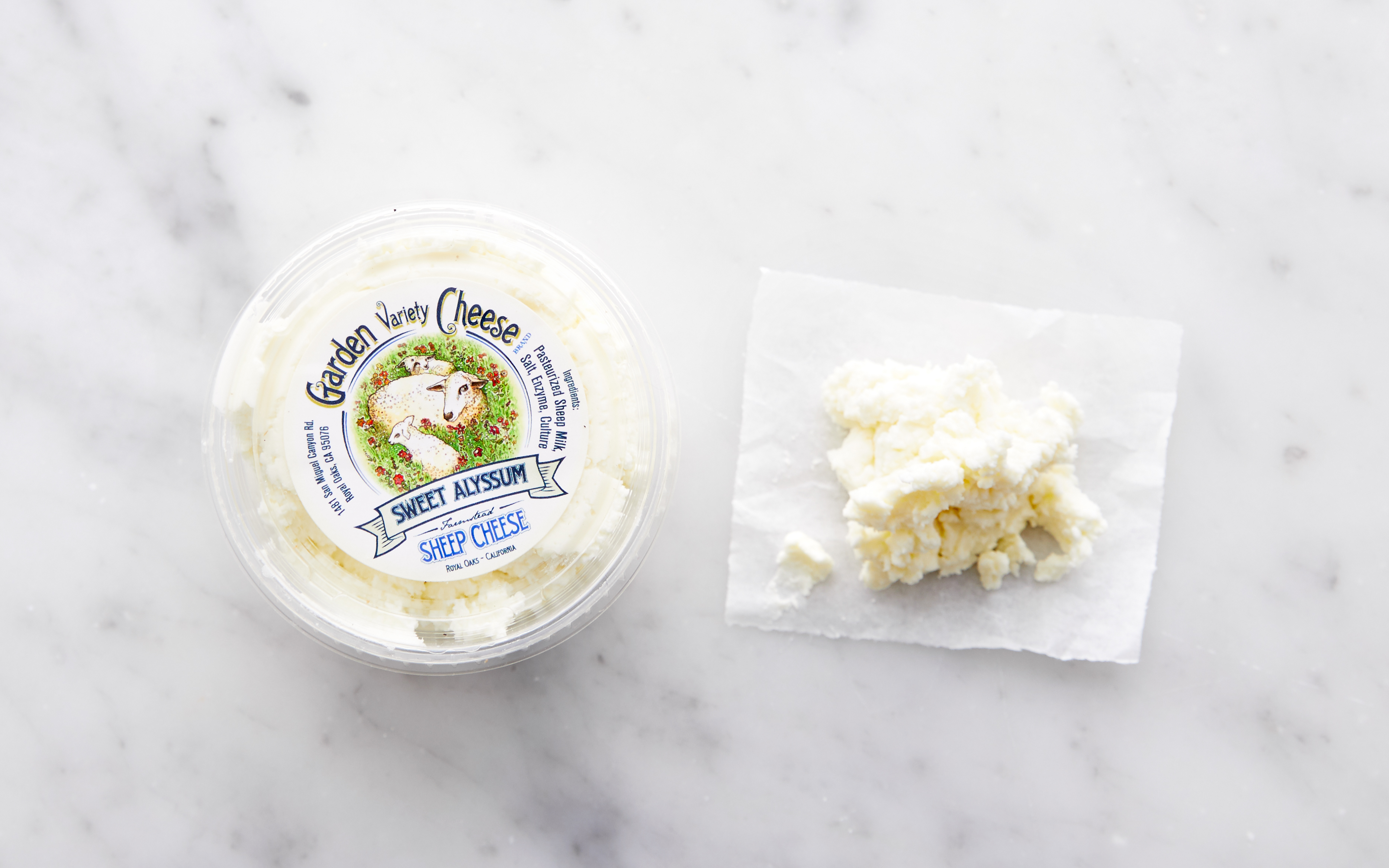 Sweet Alyssum 4 oz Garden Variety Cheese Good Eggs