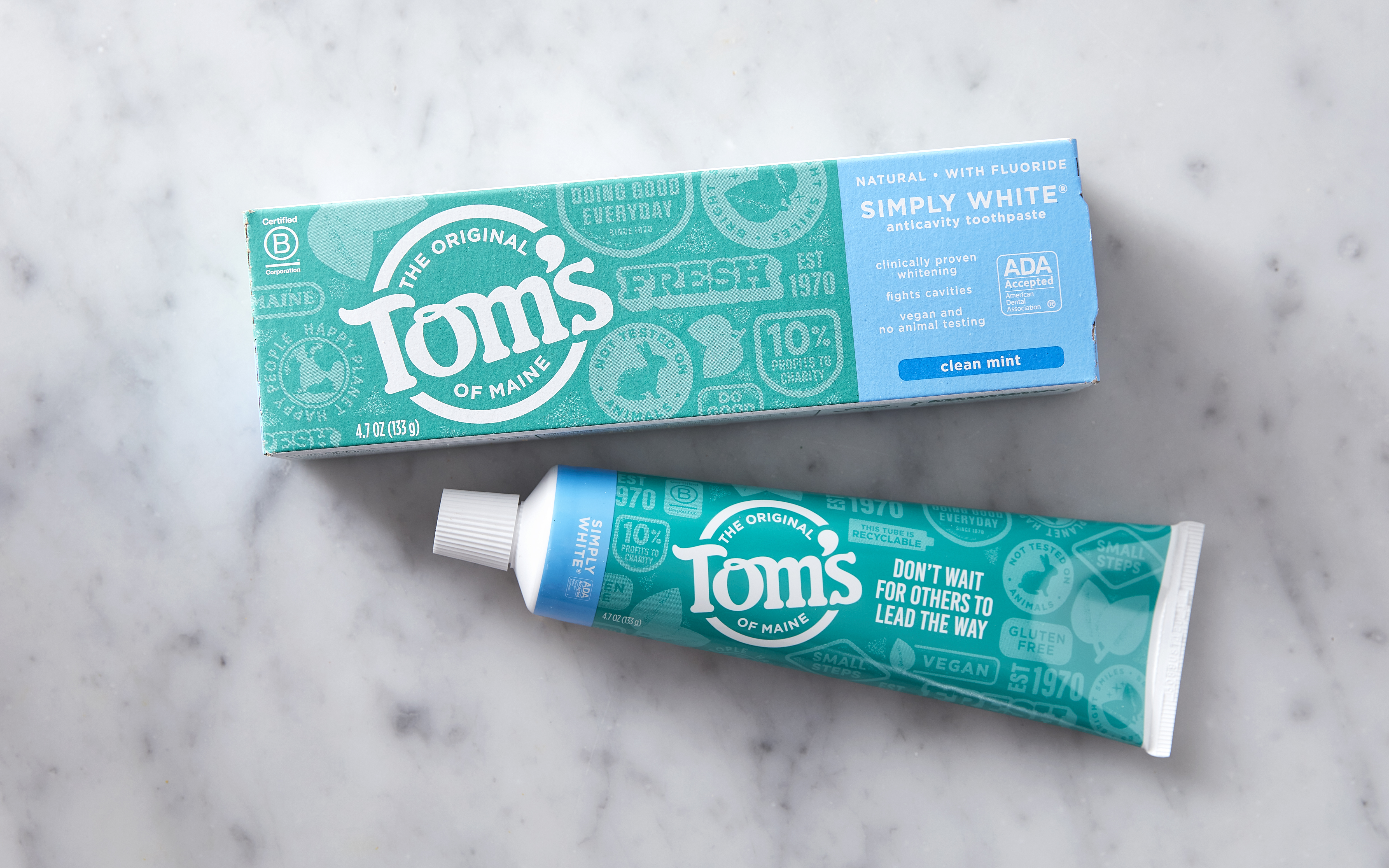 Simply White Clean Mint Toothpaste | 4.7 Oz | Tom's Of Maine | Good Eggs