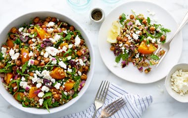 Barley Salad with Spiced Chickpeas, Beets & Feta
