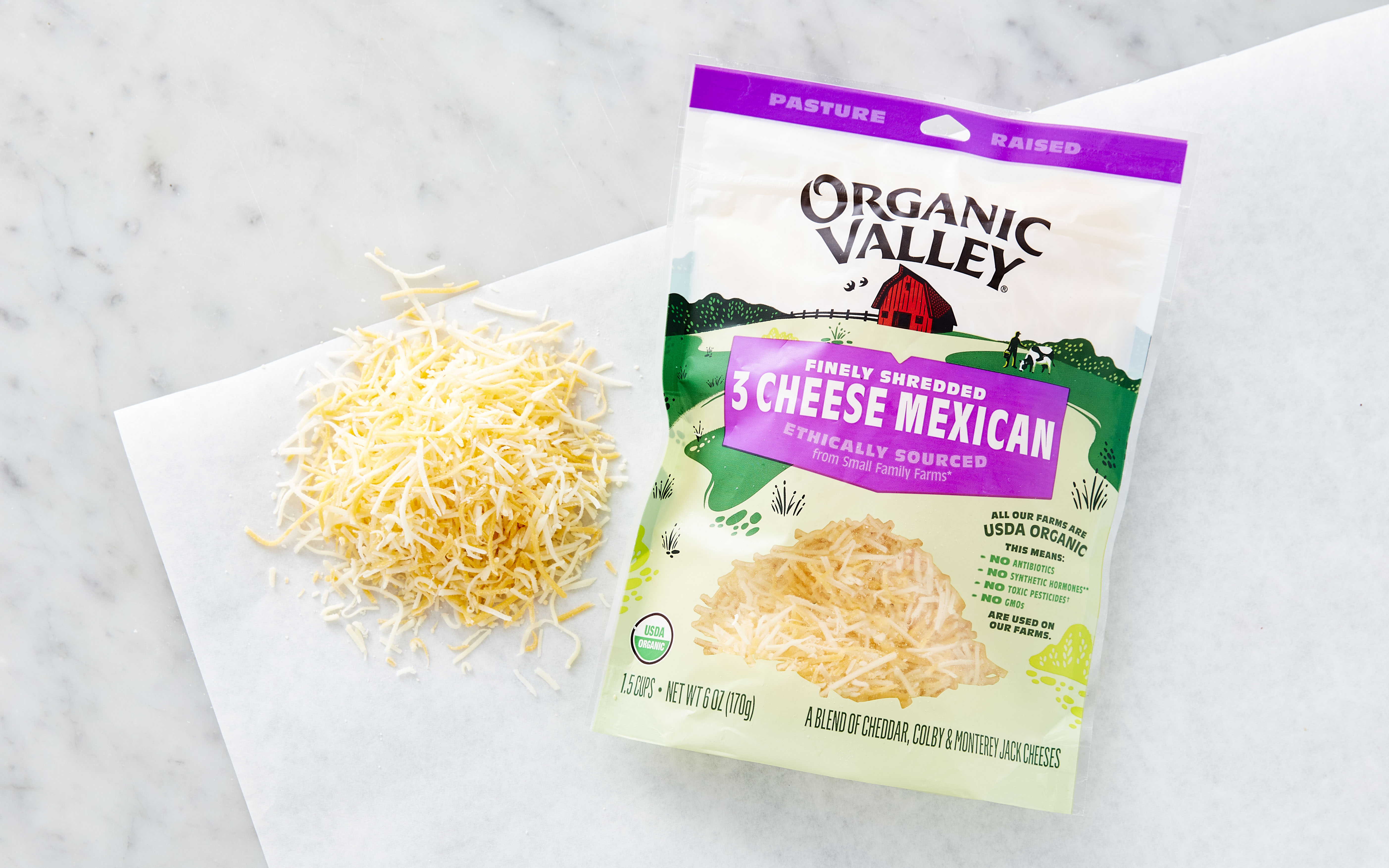 Organic Finely Shredded Mexican Cheese Blend Organic Valley