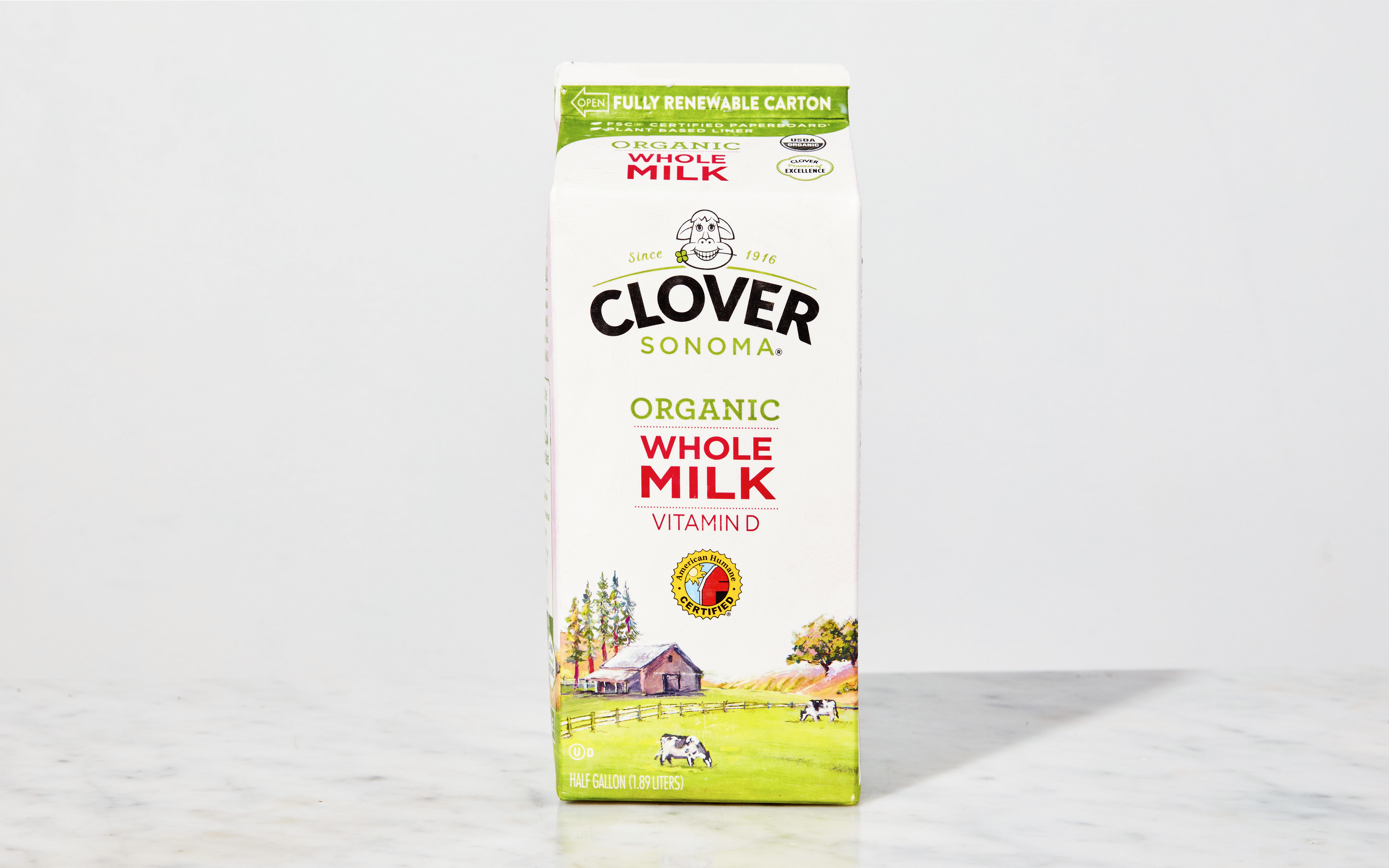 Organic Whole Milk | 1 half gallon | Clover Sonoma | Good Eggs