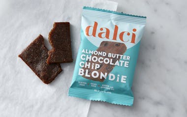 Gut Healthy Almond Butter Dark Chocolate Blondie