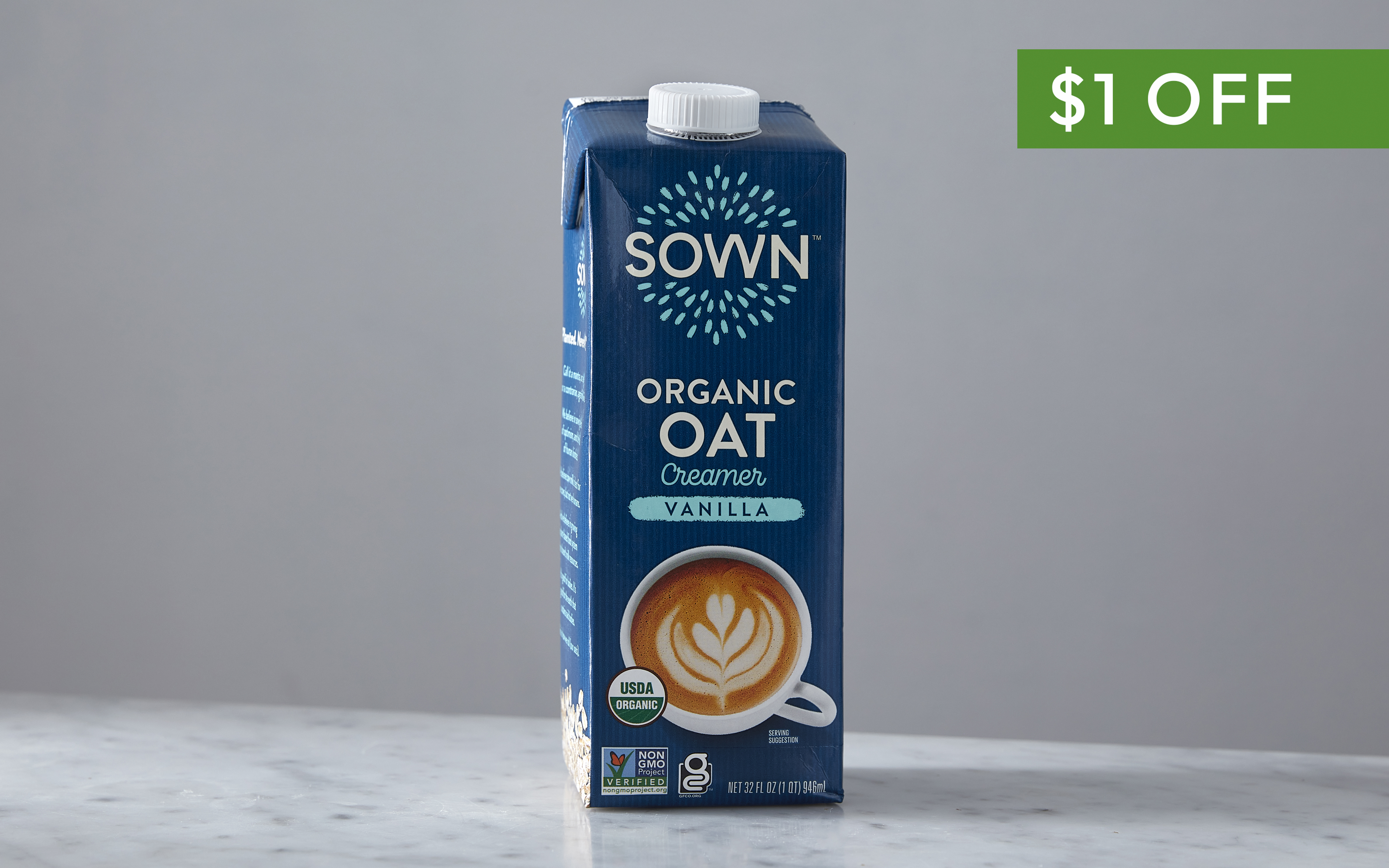 Organic Vanilla Oat Milk Creamer 32 oz SOWN Good Eggs