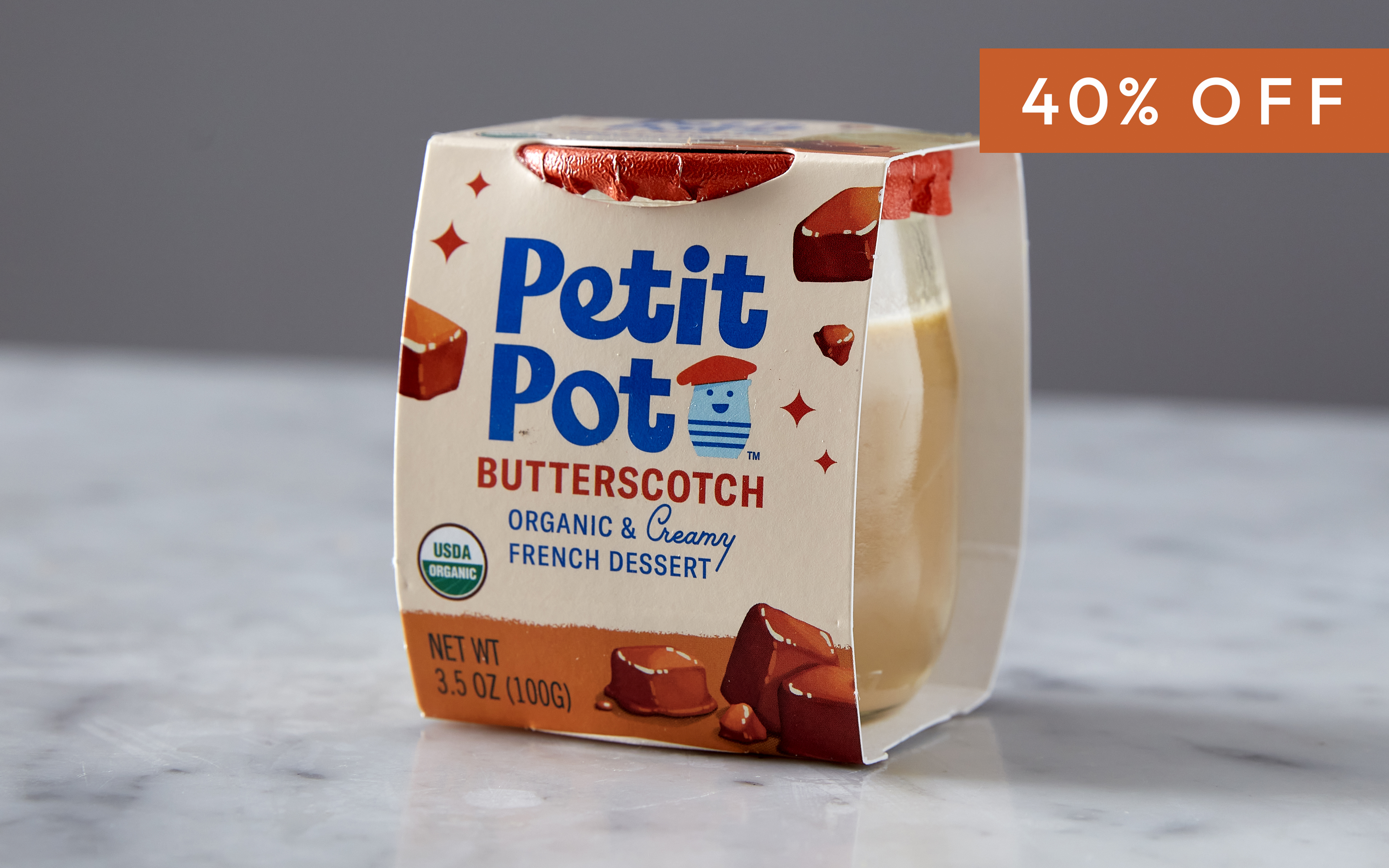 Butterscotch Organic French Dessert 3.5 oz Petit Pot Good Eggs