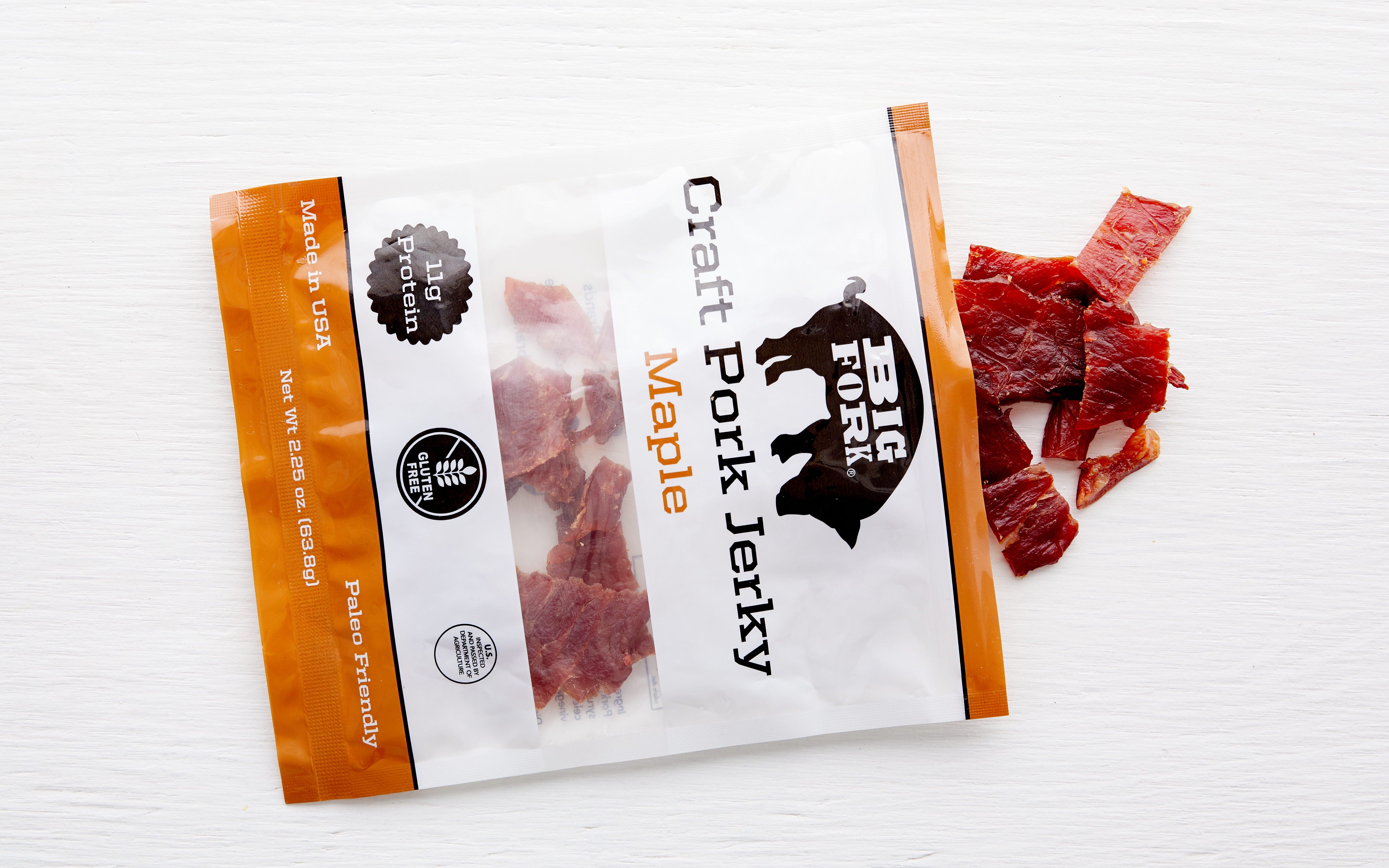 Maple Pork Jerky Big Fork Brands