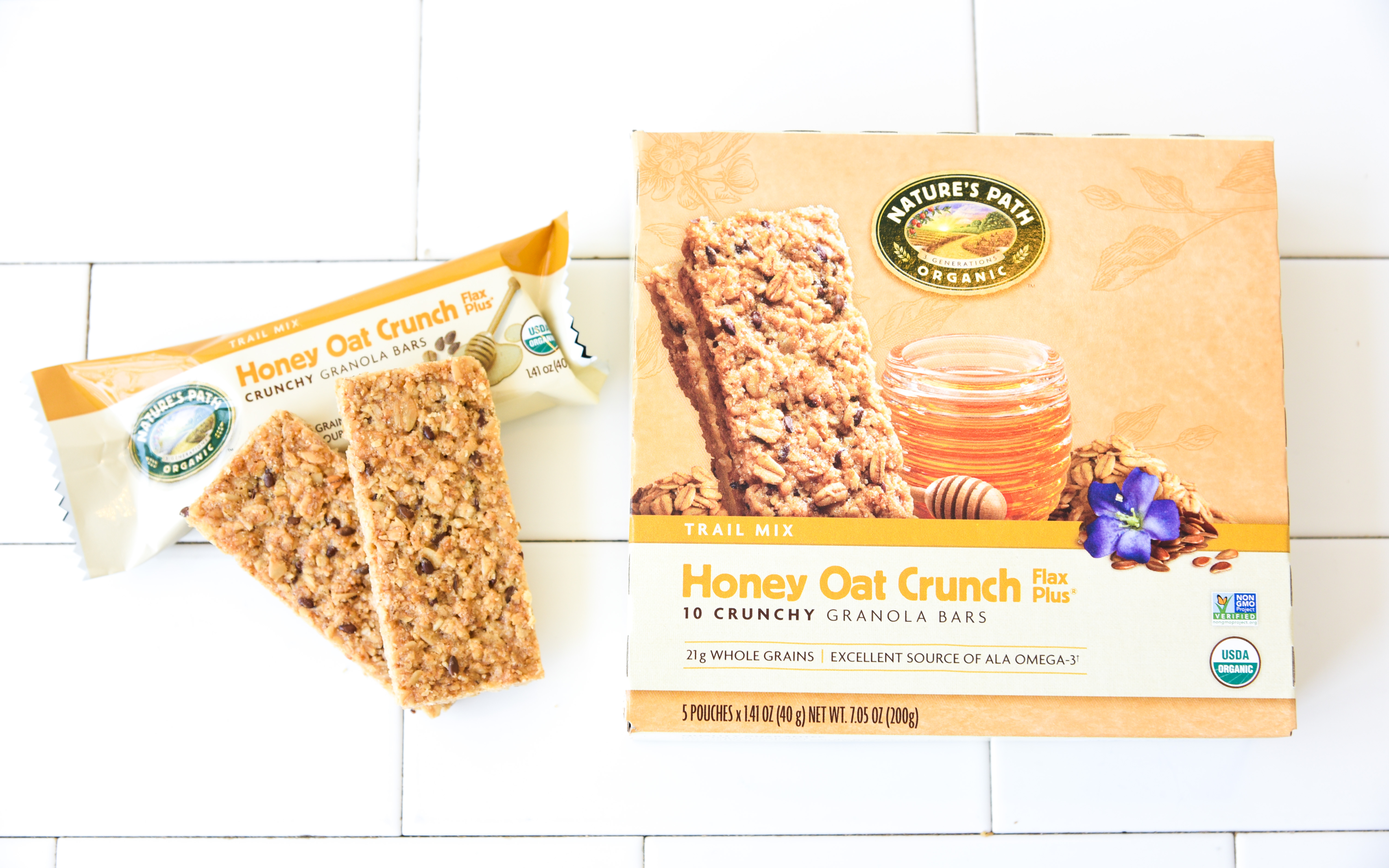 Organic Honey Oat Crunch Bars 5 count Nature's Path Good Eggs