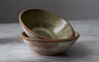 Small Bowl in Moss Green