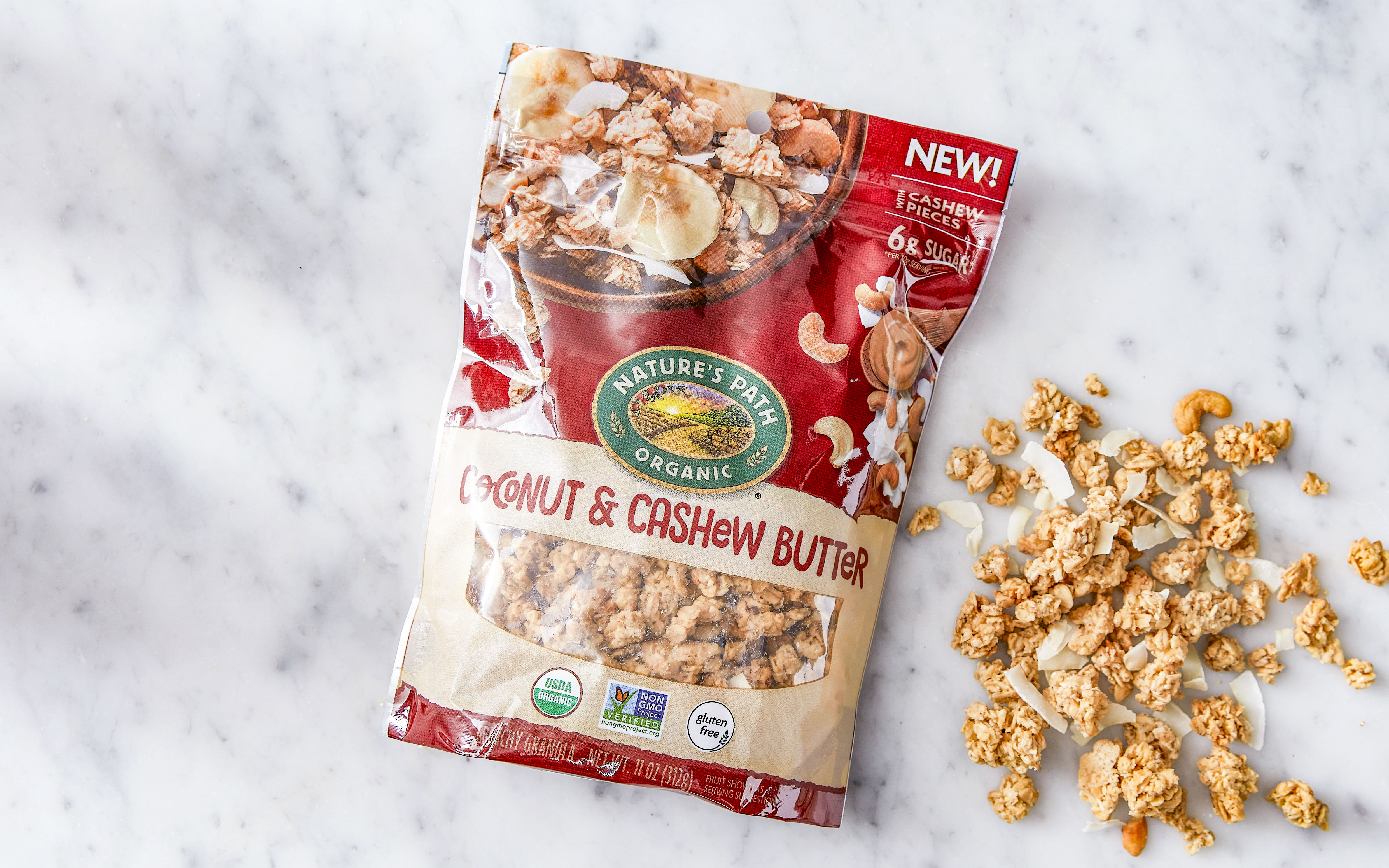 Organic GlutenFree Coconut & Cashew Butter Granola 11 oz Nature's