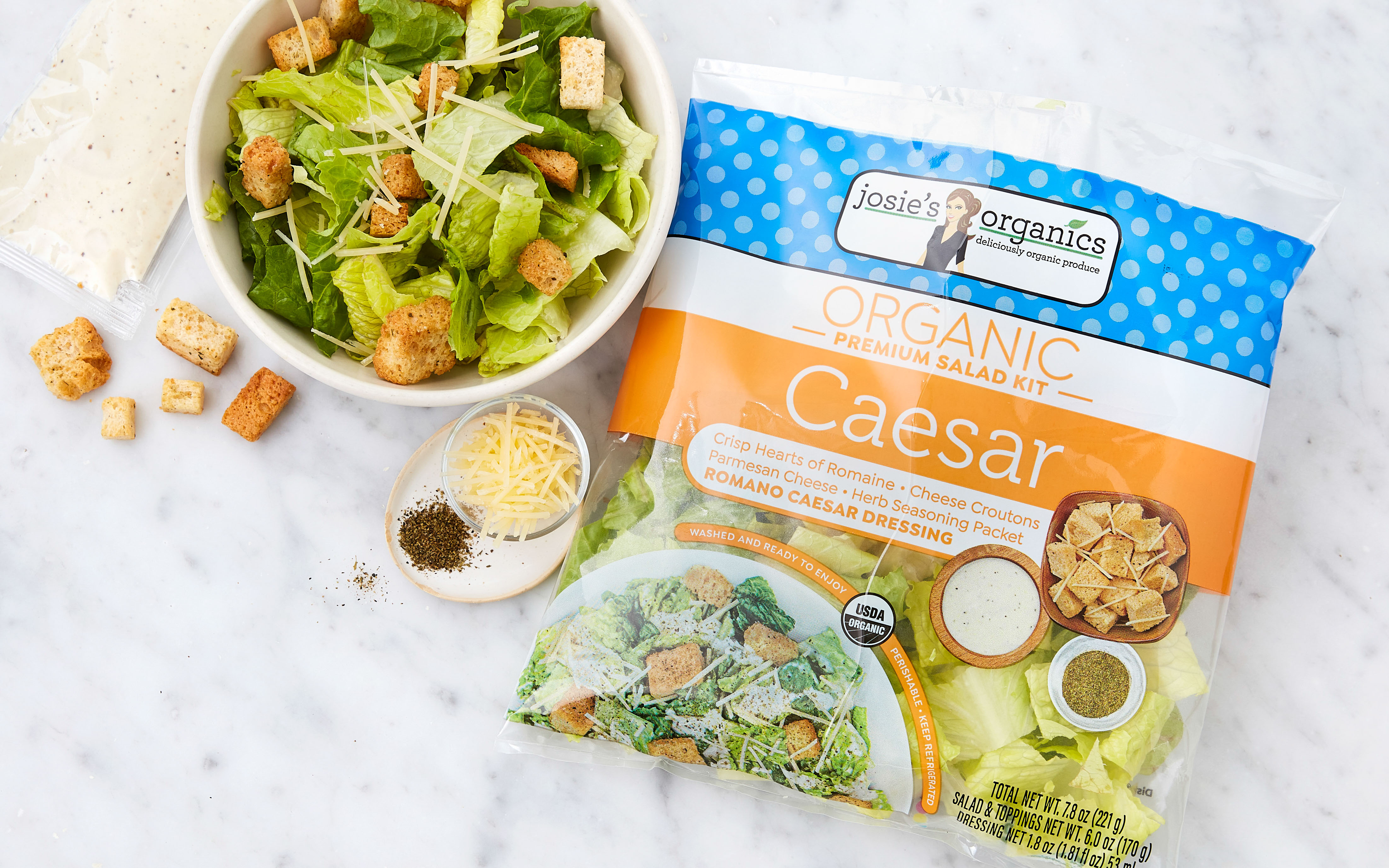 Organic Caesar Salad Kit 9 oz Josie's Organics Good Eggs