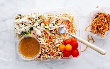 Sesame Chicken Salad with Cherry Tomatoes