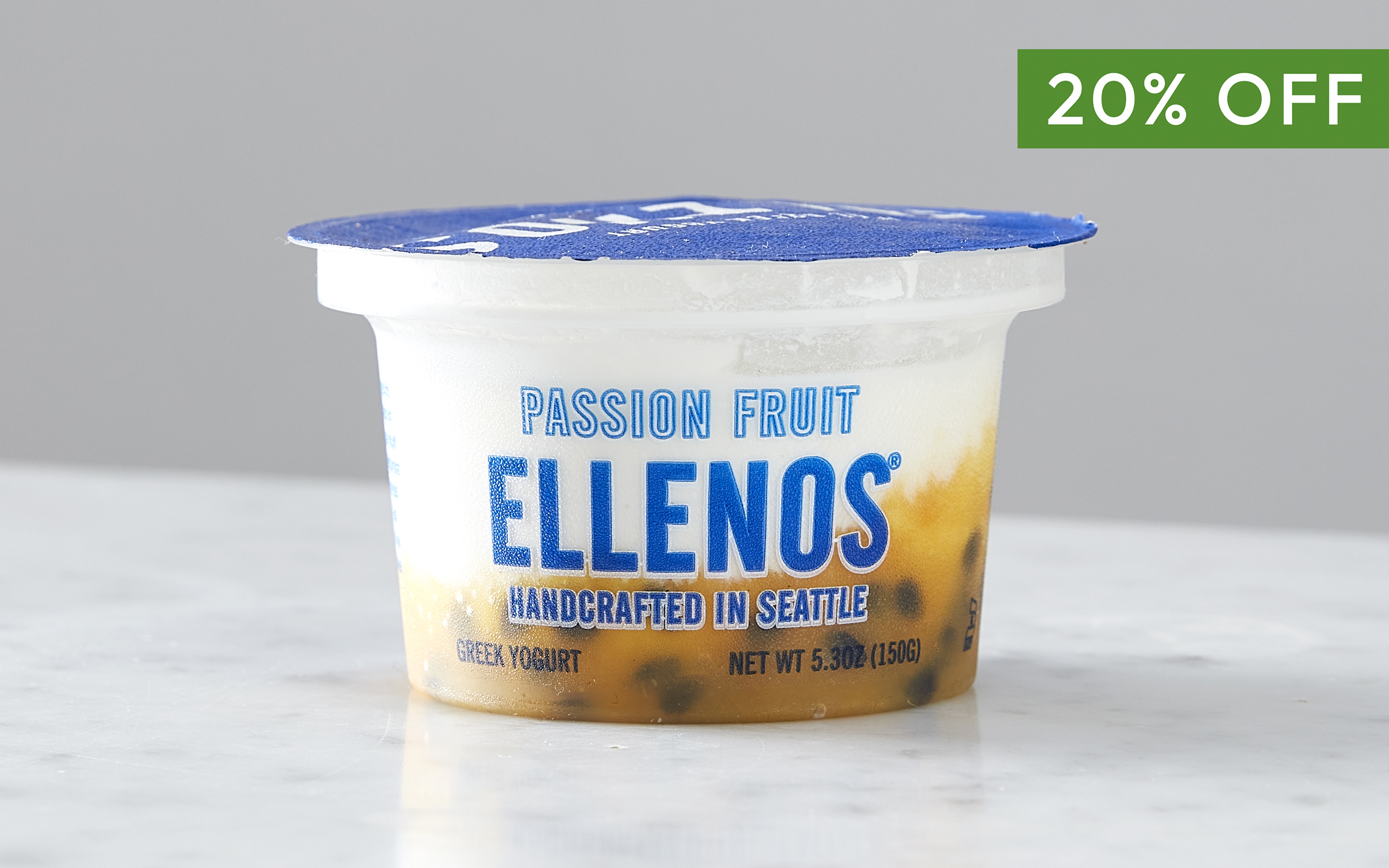 Passion Fruit Greek Yogurt 5.3 oz Ellenos Yogurt Good Eggs