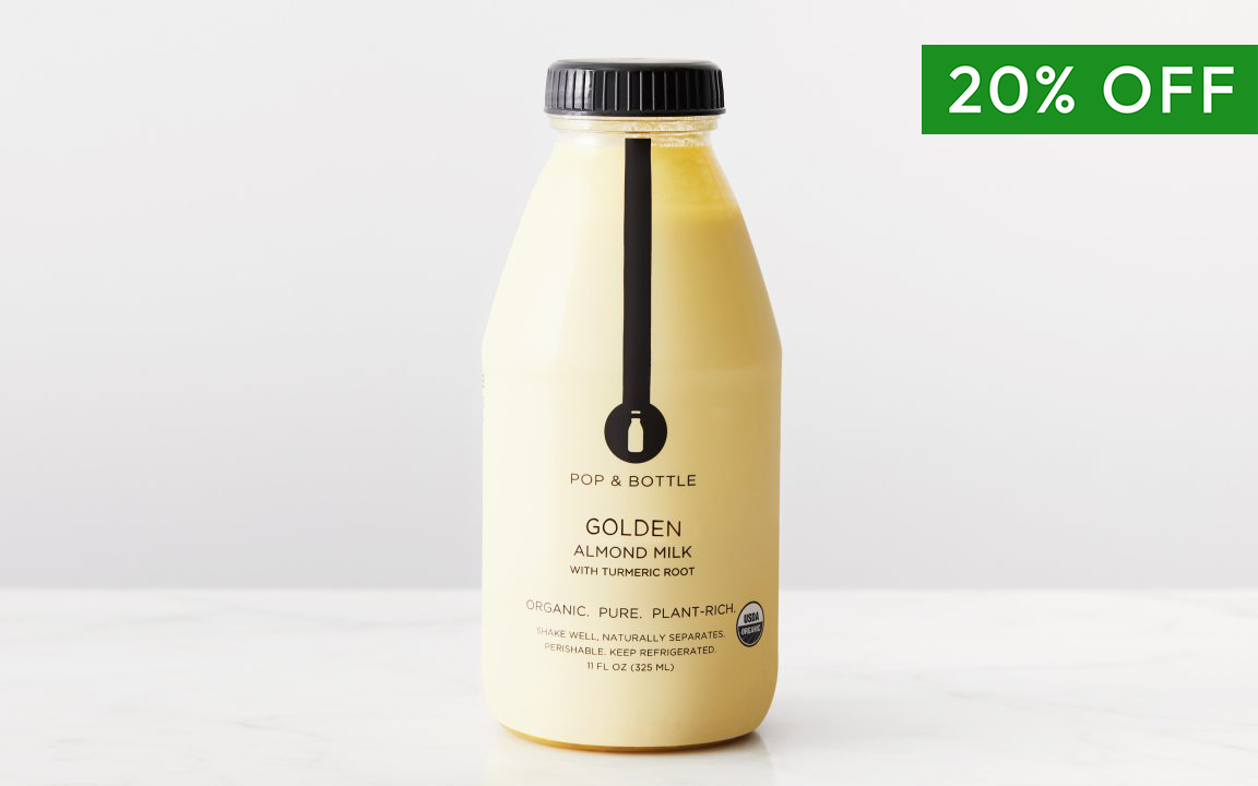 Organic Golden Chai Tea Almond Latte 11 fl oz Pop & Bottle Good Eggs