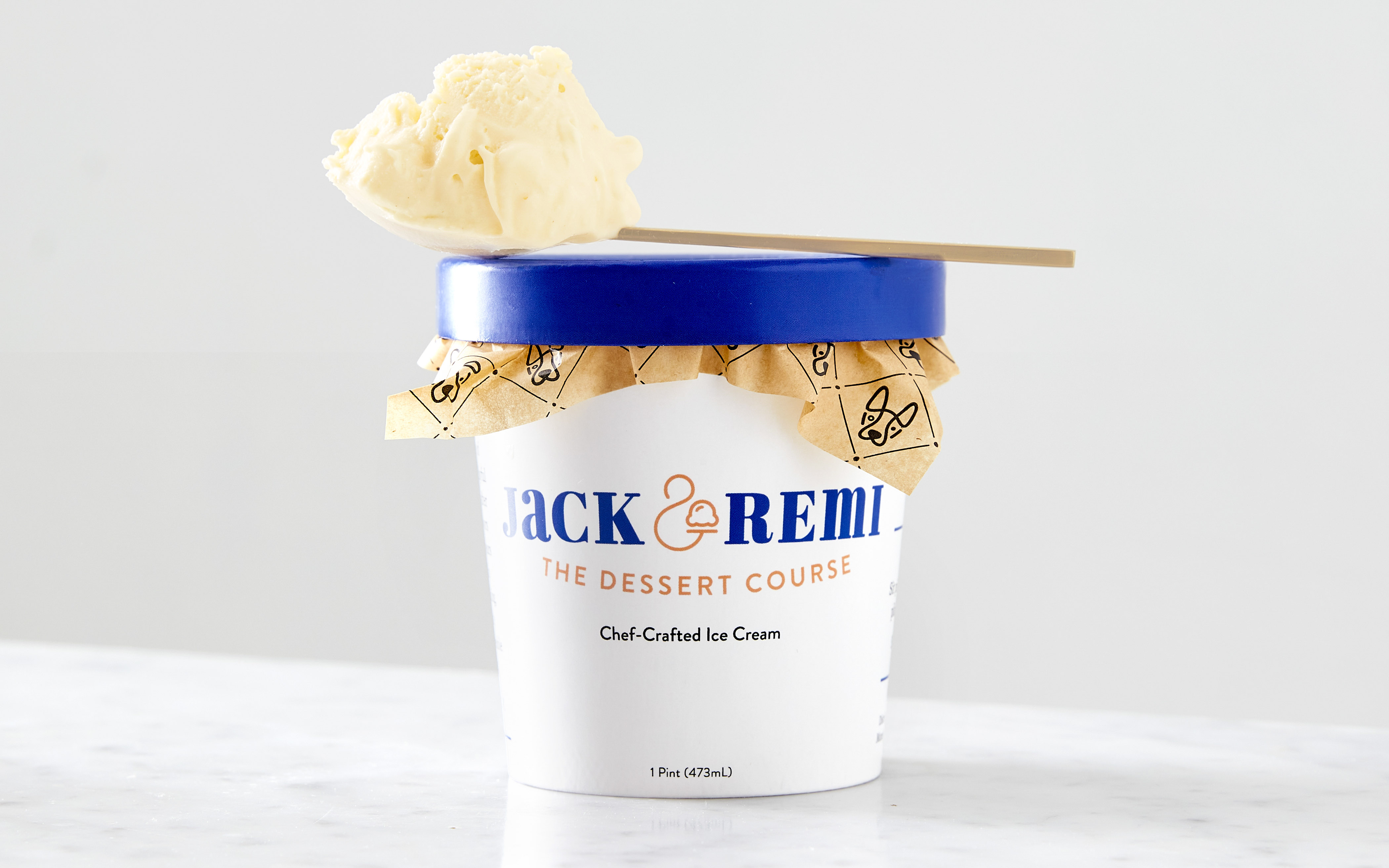 Orange Bay Leaf Ice Cream 1 pint Jack & Remi Good Eggs