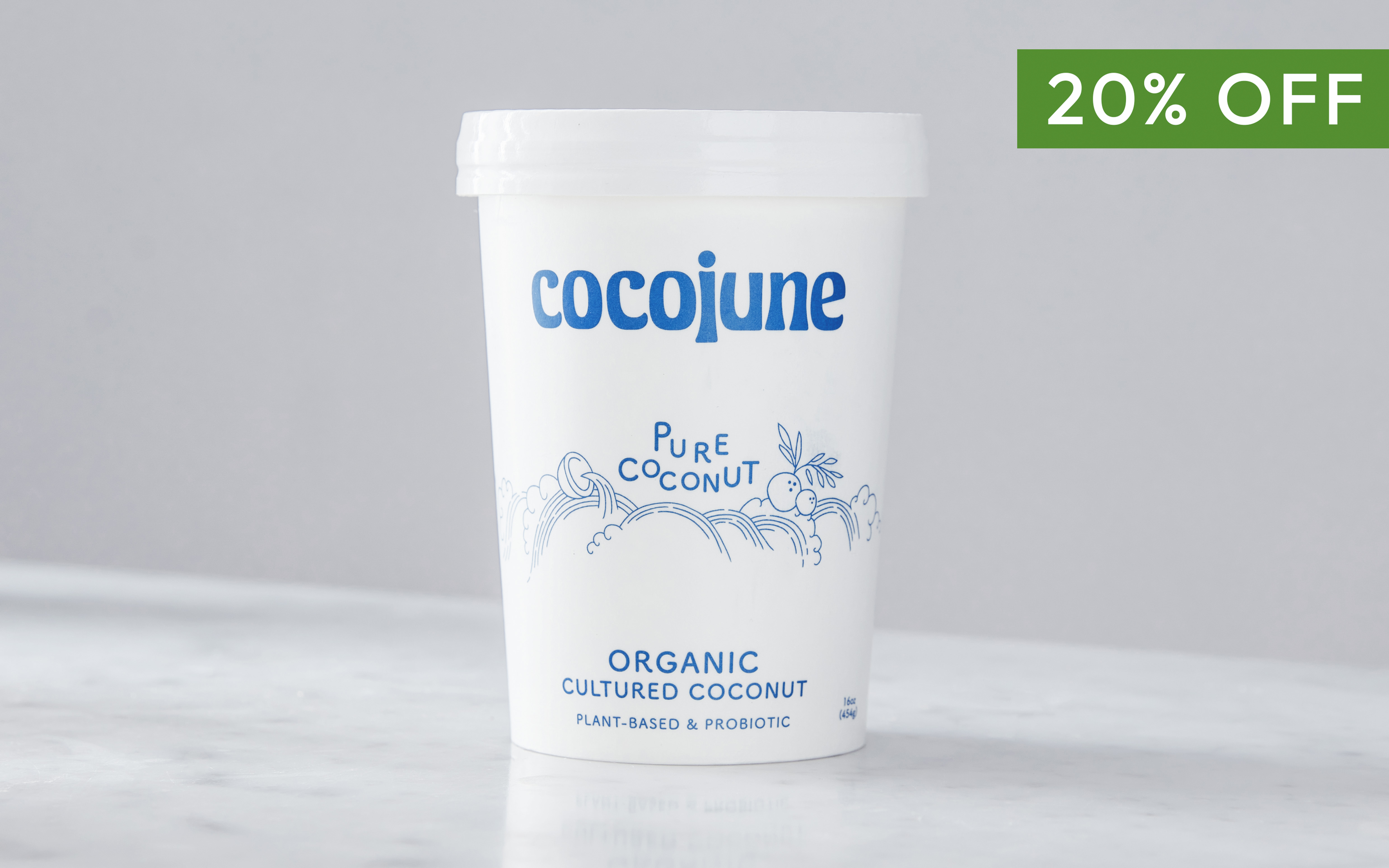 Organic Pure Coconut Yogurt 16 oz Cocojune Good Eggs
