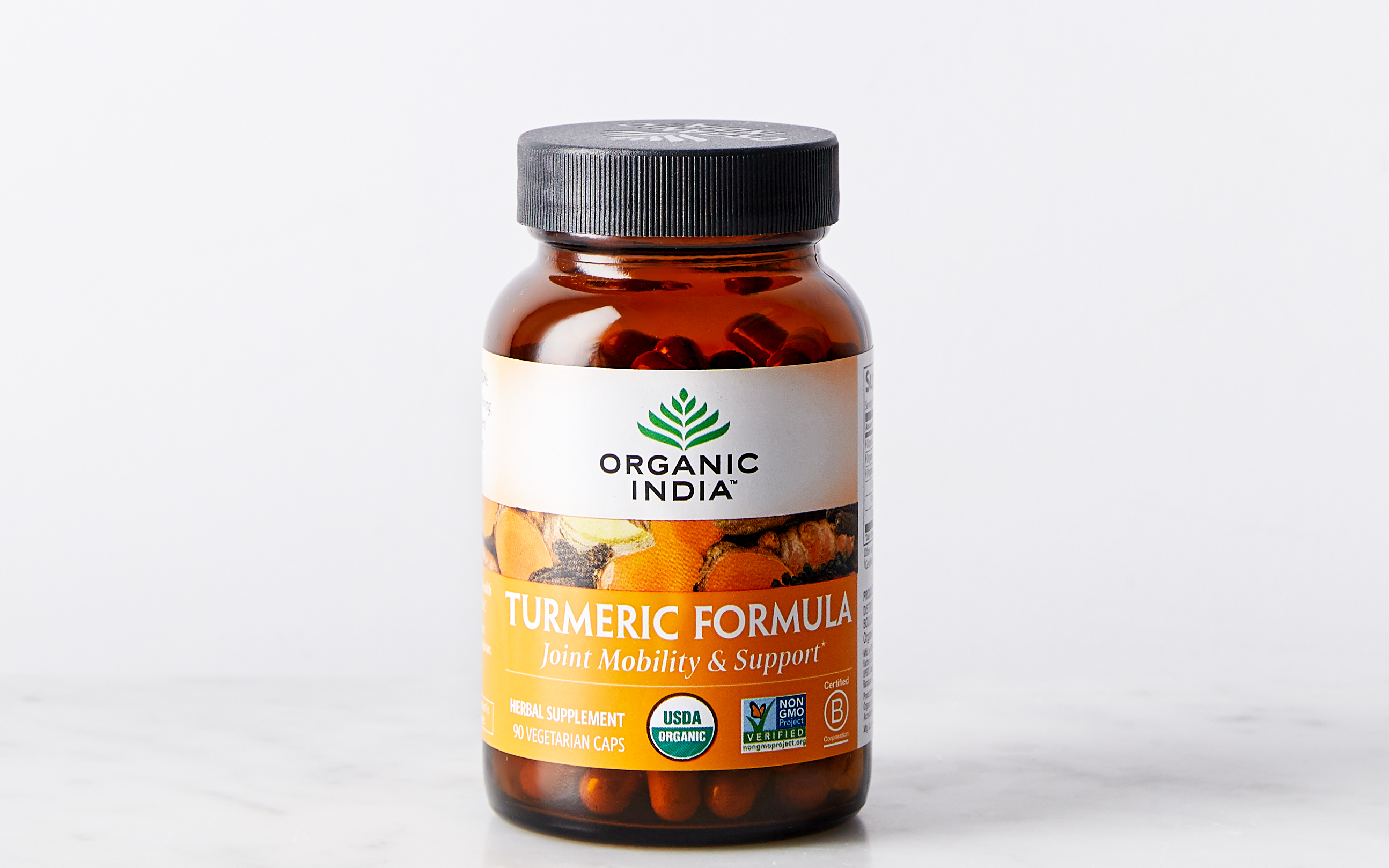 Turmeric Herbal Supplement 90 count Organic India Good Eggs