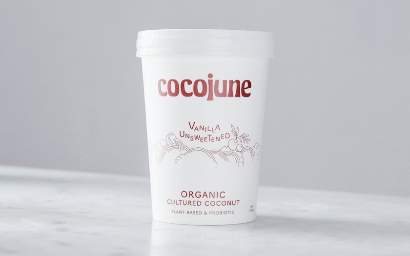 Organic Unsweetened Vanilla Coconut Yogurt, 16 oz, Cocojune