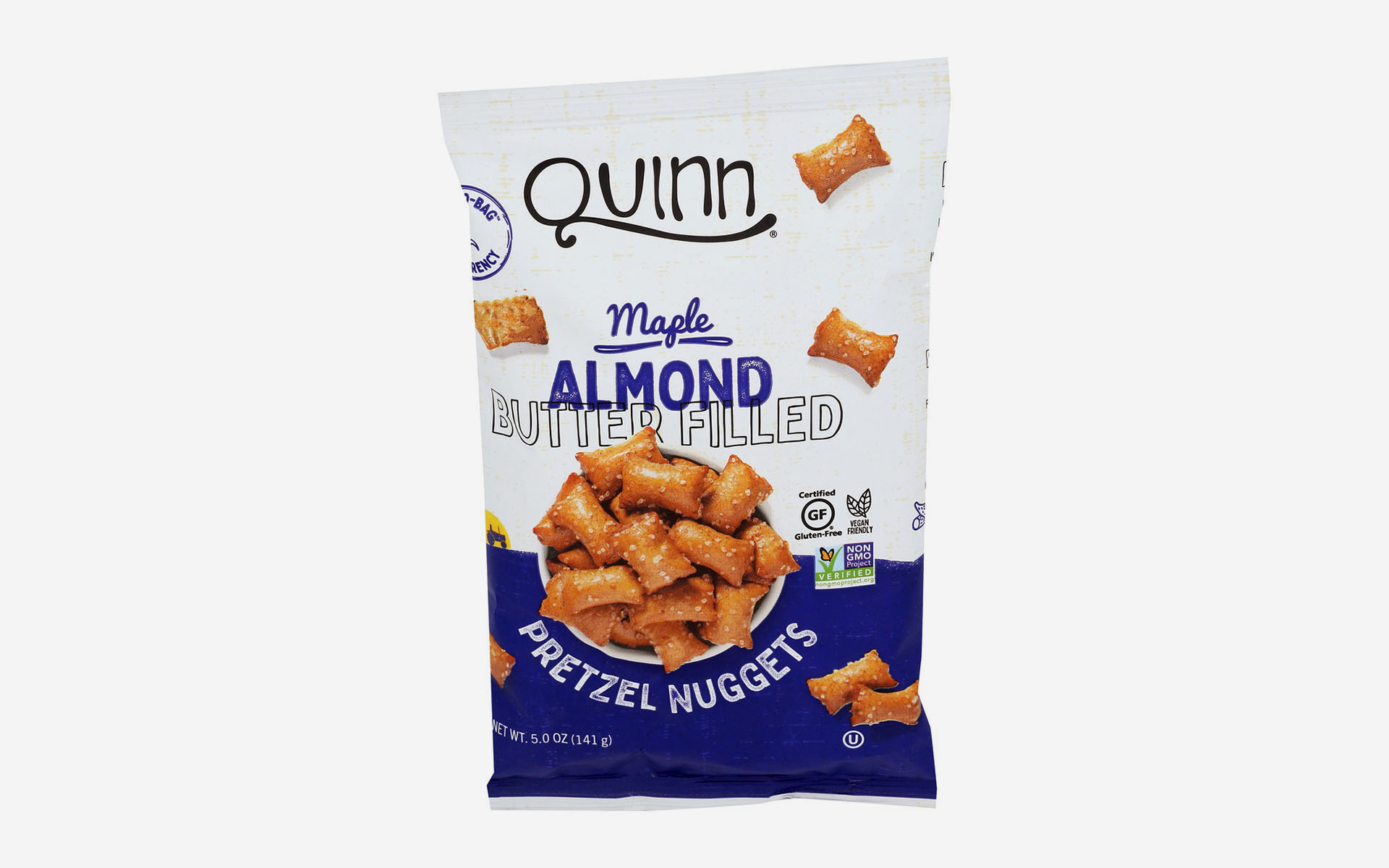 Maple Almond Butter Filled Pretzel Nuggets 5 oz Quinn Snacks Good Eggs