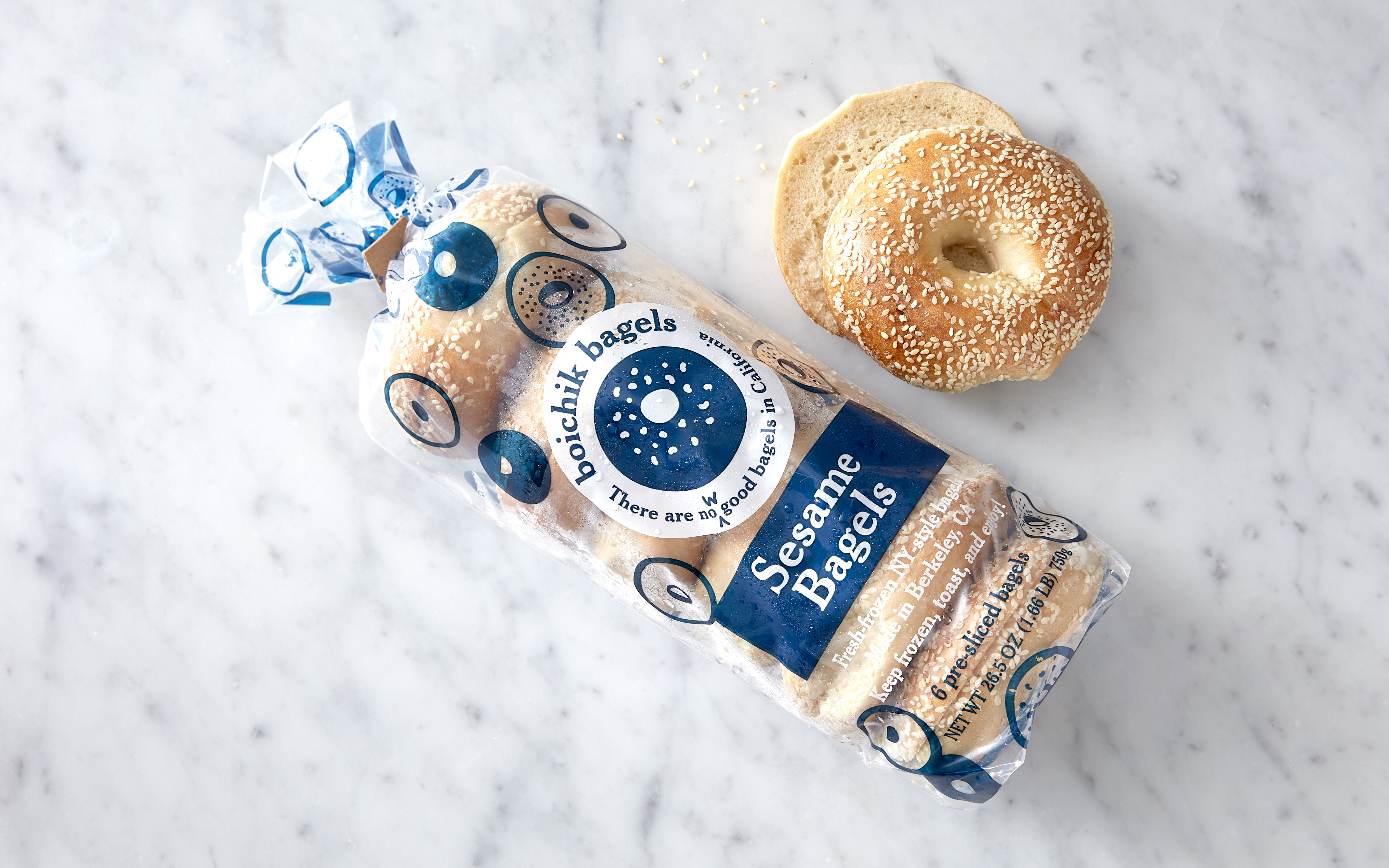 Sesame Bagels 6 count Boichik Bagels Good Eggs