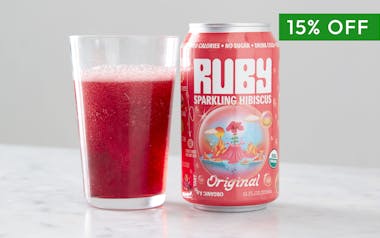 Unsweetened Sparkling Hibiscus Water