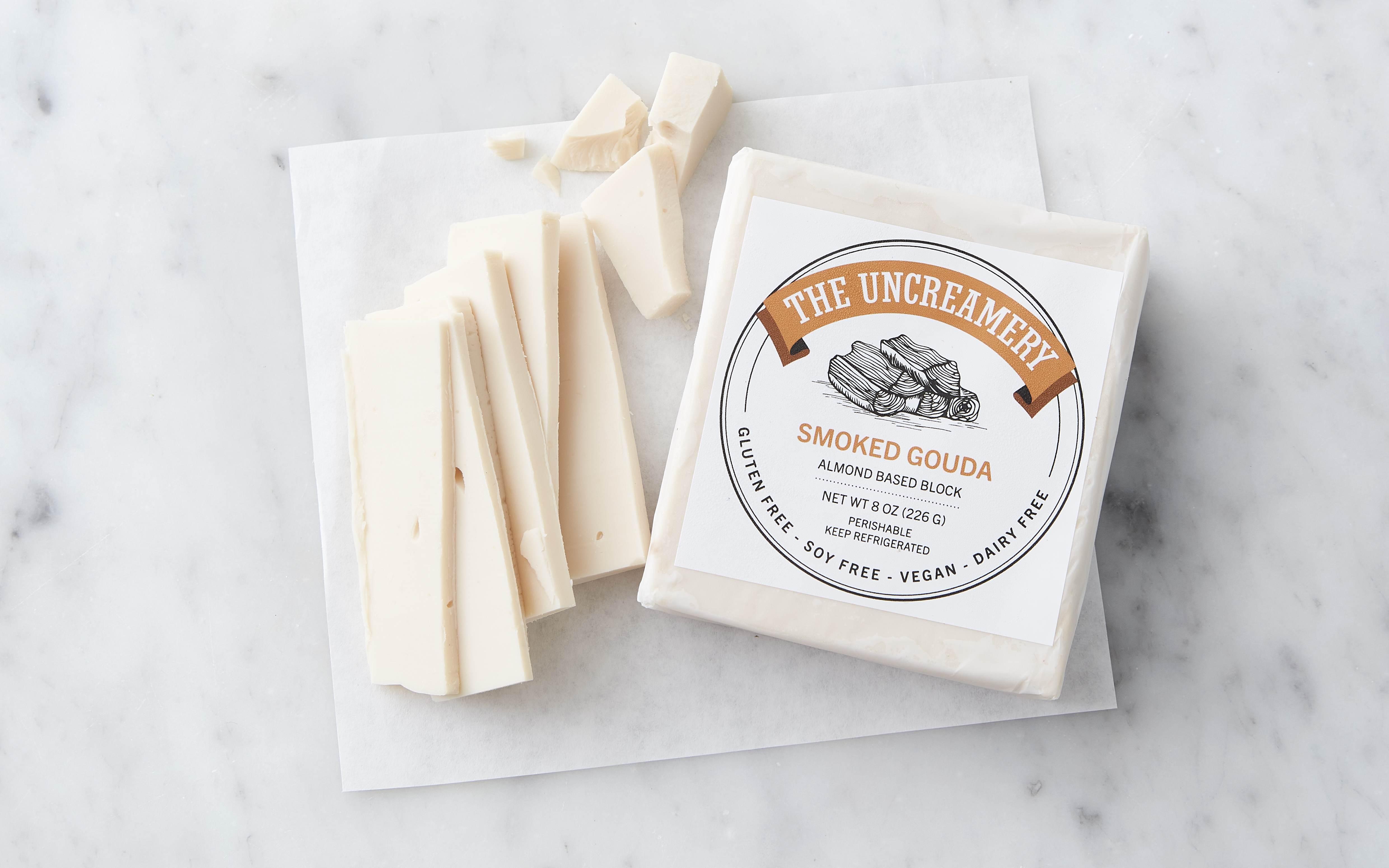 Smoked Gouda Vegan Cheese 8 oz The Uncreamery Good Eggs